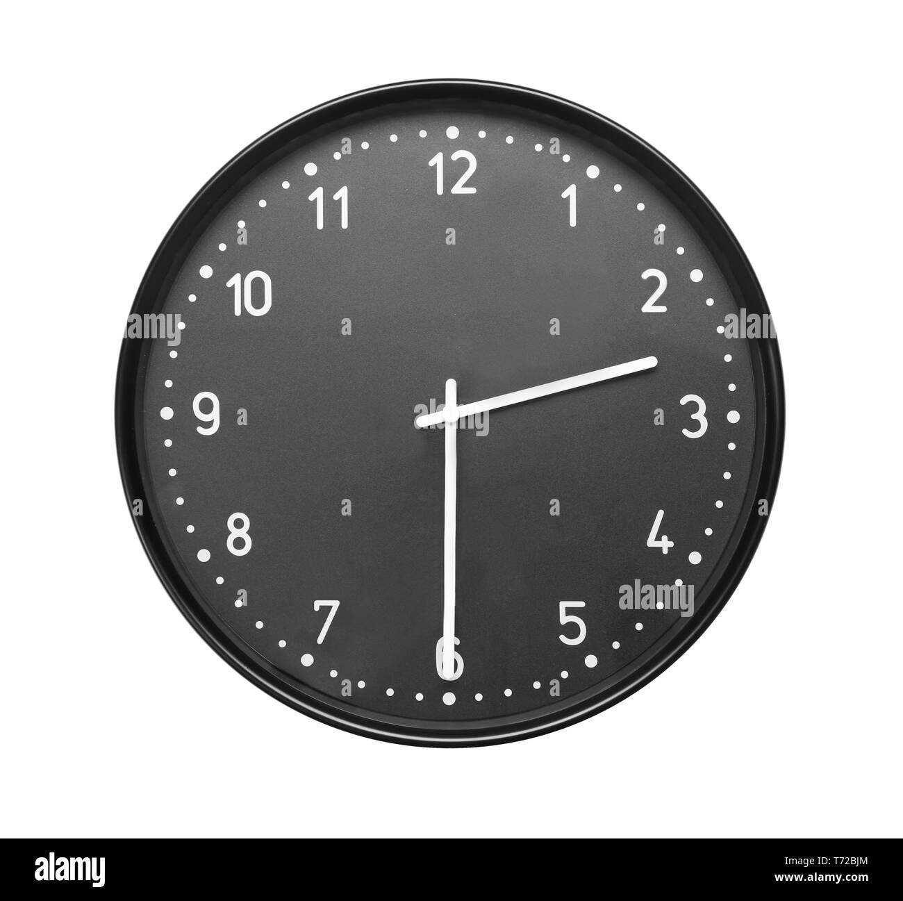 Horloge sur fond blanc. Concept de gestion du temps Banque D'Images