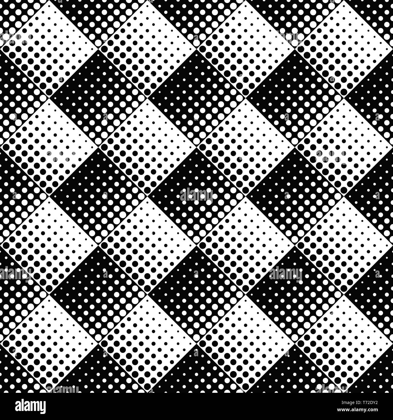 Abstrait noir et blanc motif de points géométriques de conception d'arrière-plan Illustration de Vecteur