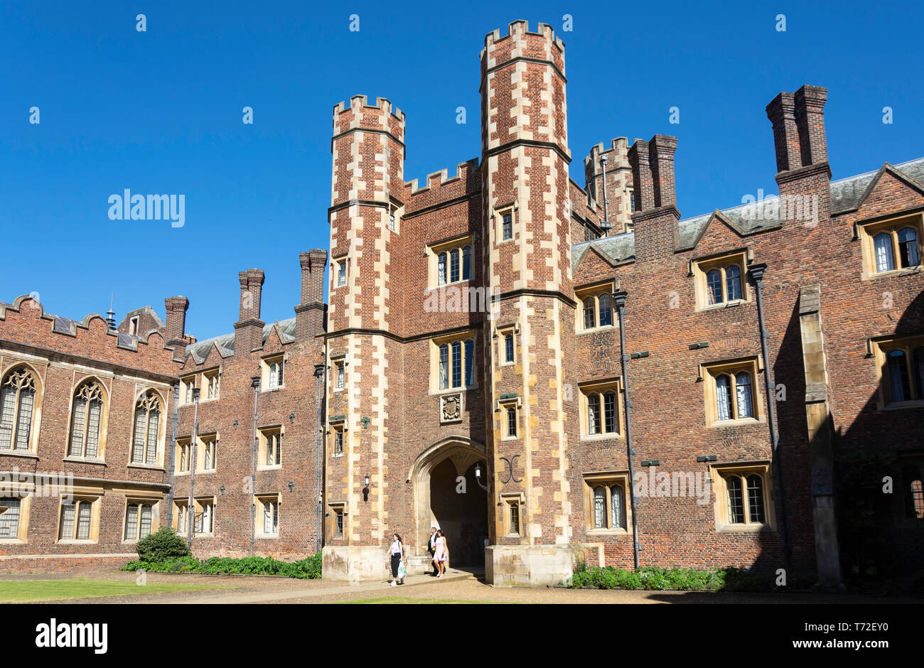 Porte d'entrée, St John's College, Cambridge, Cambridgeshire, Angleterre, Royaume-Uni Banque D'Images