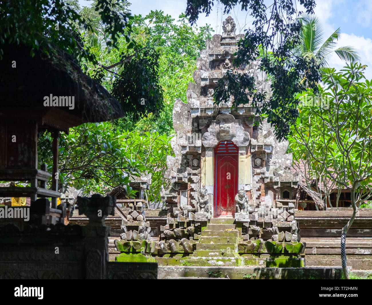 La Stone temple hindou à Bali, Indonésie Banque D'Images