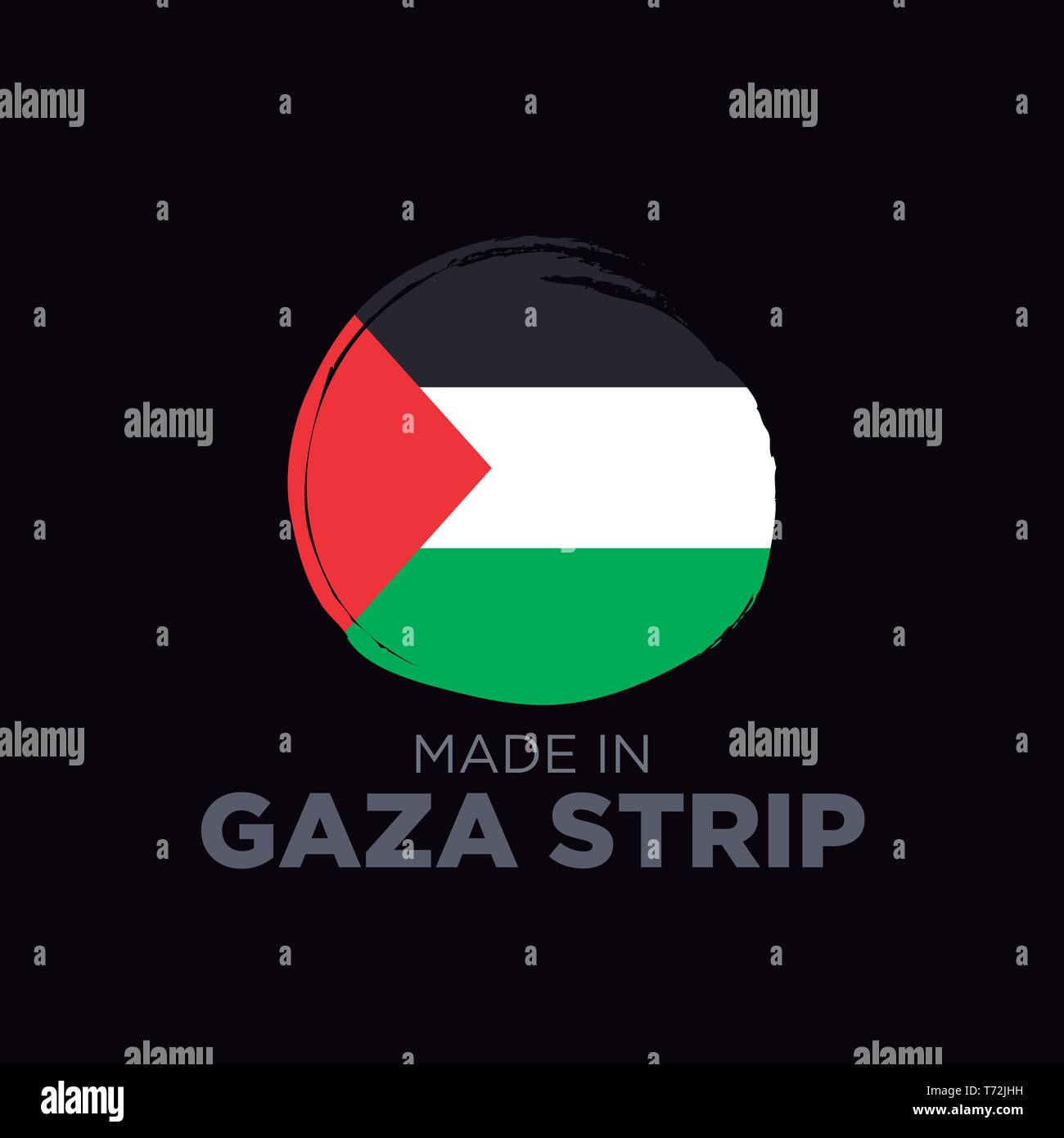 Faites DANS LA BANDE DE GAZA Illustration de Vecteur