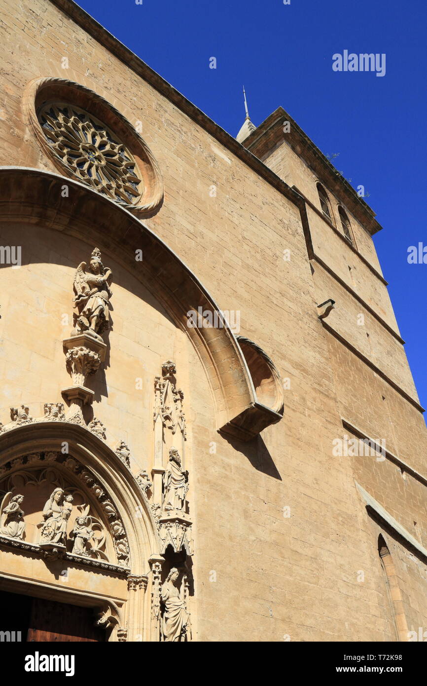 Église Sant Miguel à Majorque, Îles Baléares, Espagne Banque D'Images