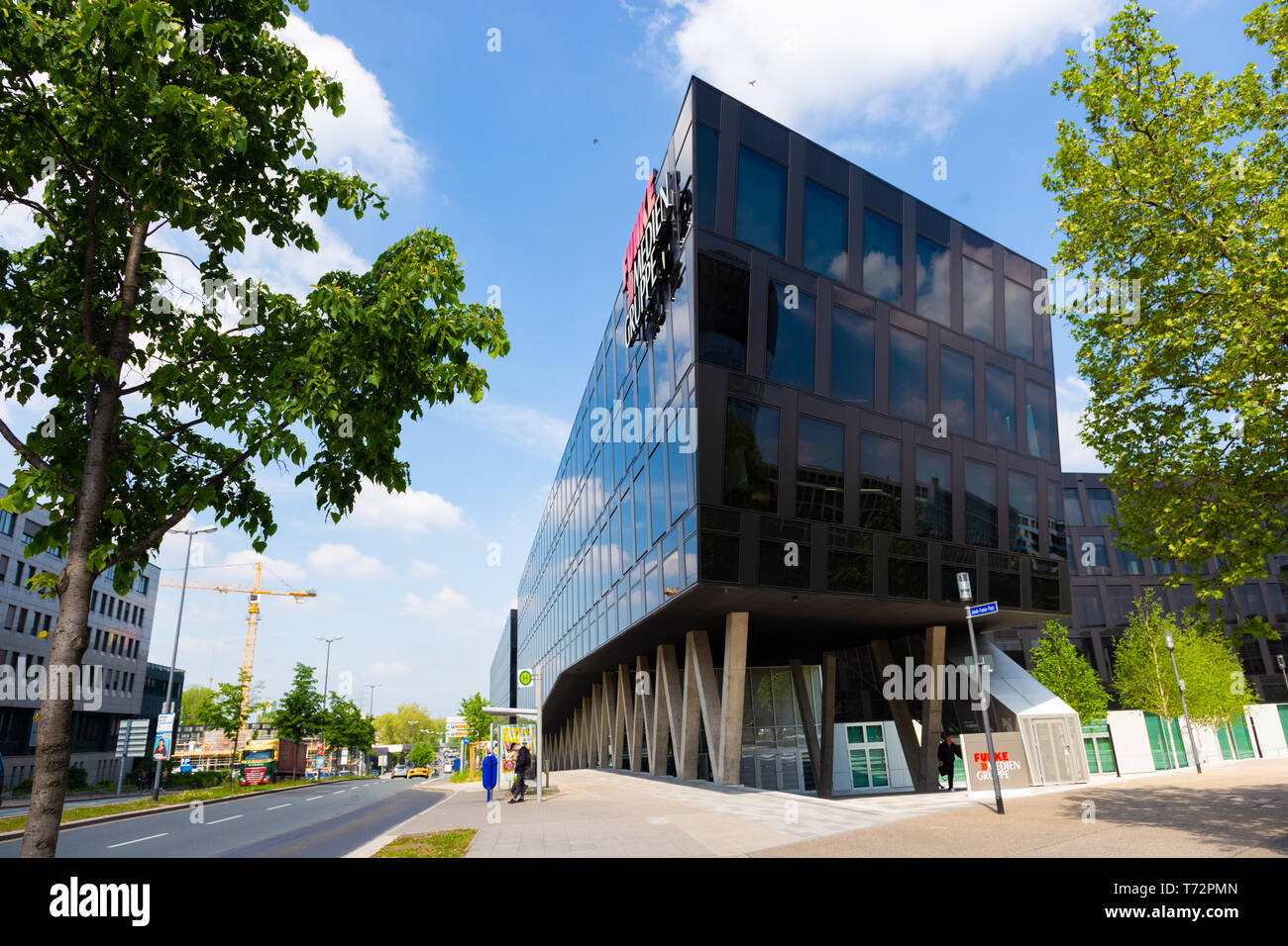 Essen, Allemagne, Limbecker Platz, Funke Mediengruppe. Banque D'Images