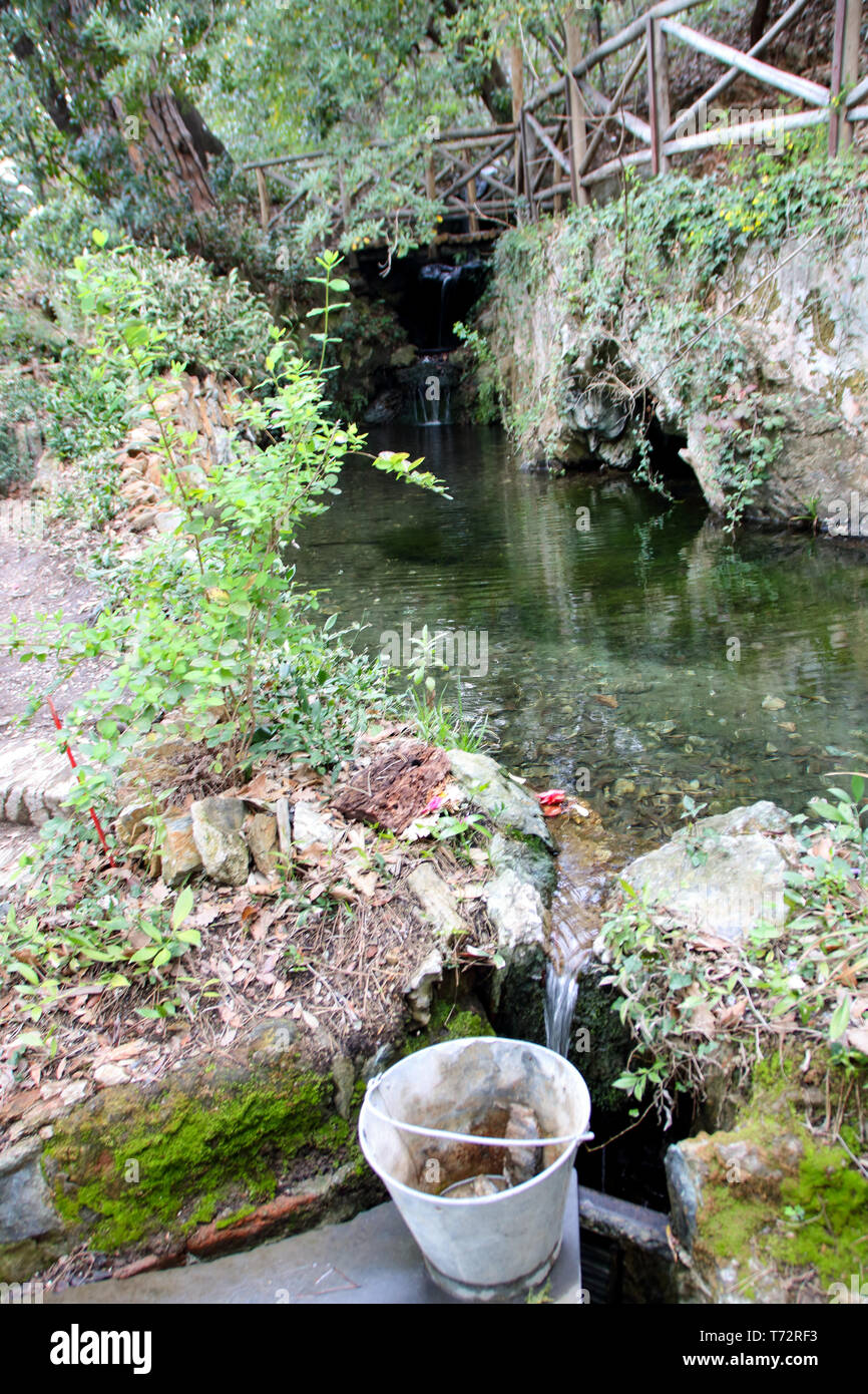 Magnifique parc de Villa Durazzo Pallavicini à Pegli, Gênes, Italie Banque D'Images