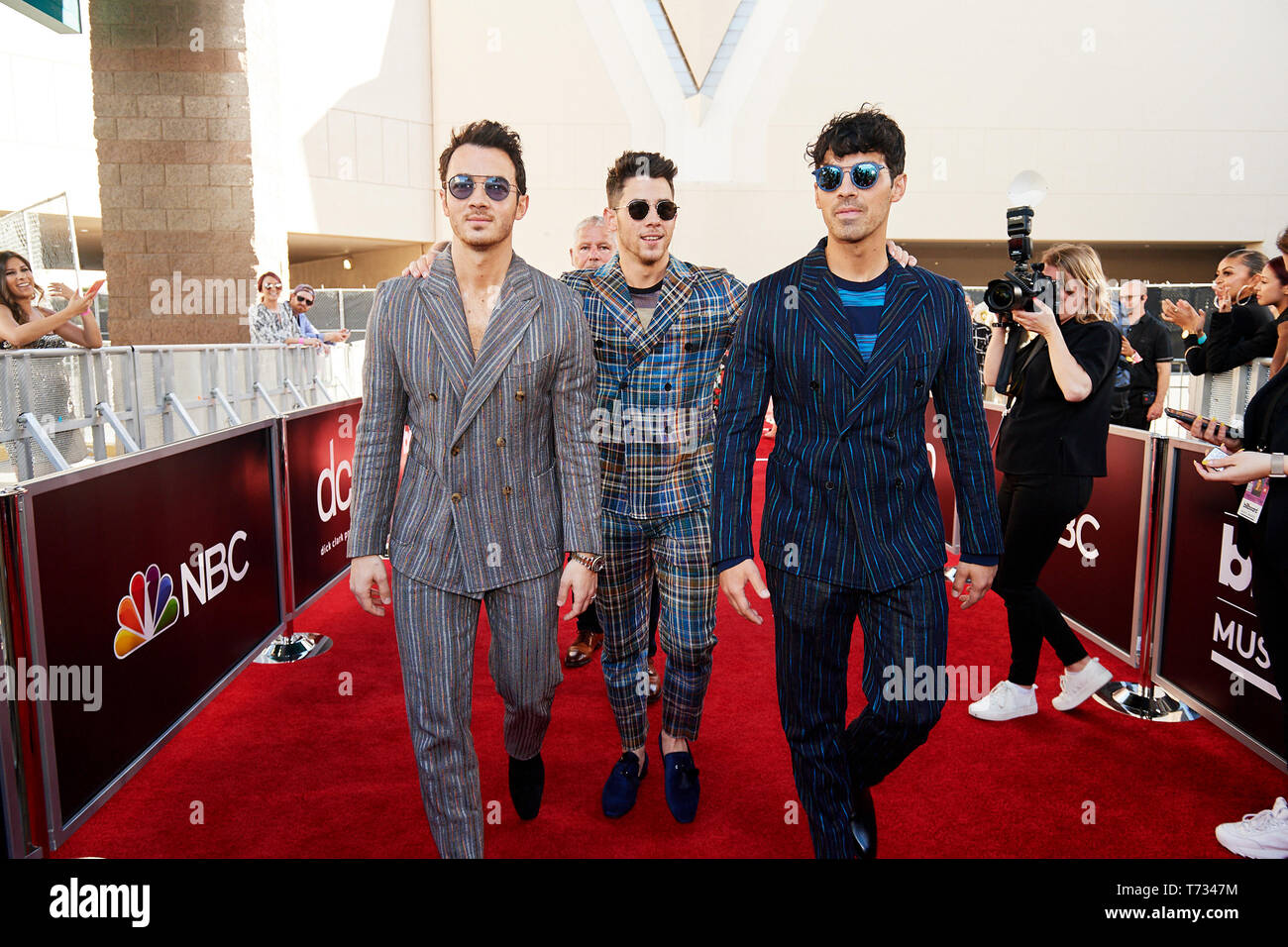 Jonas Brothers au Billboard Music Awards 2019 qui a eu lieu au MGM Grand Garden Arena le 1 mai 2019 à Las Vegas, Nevada. Crédit photo : DCP / PictureLux - Tous droits réservés Banque D'Images