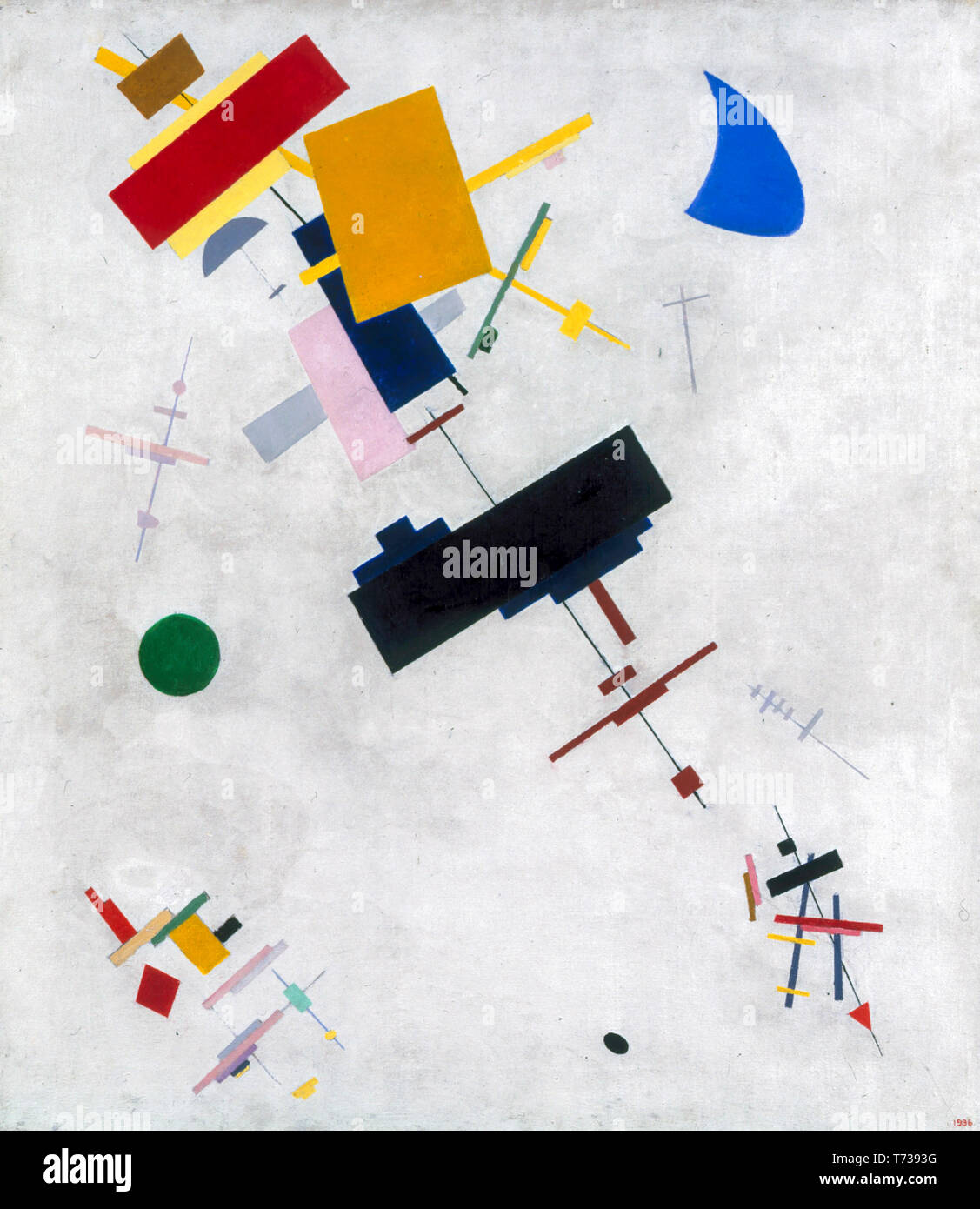 Kazimir Malevitch, le suprématisme, art abstrait, peinture, 1915 Banque D'Images