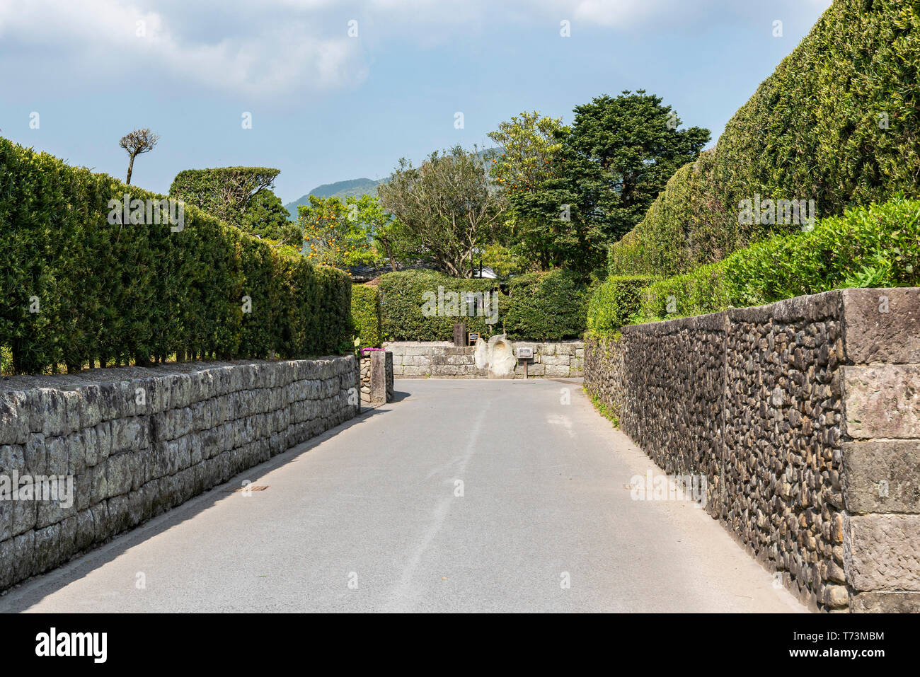 Sekkanto, Chiran Samurai Residence Garden, ville de Kyushu Minami, préfecture de Kagoshima, Japon Banque D'Images