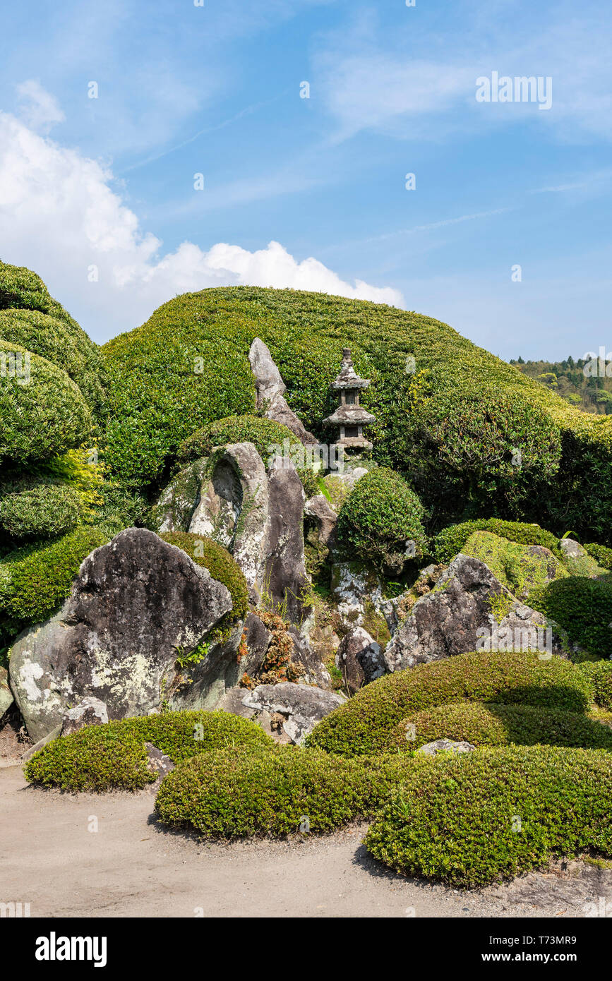 Keiichiro Saigo's Garden, Chiran Samurai Residence Garden, ville de Kyushu Minami, préfecture de Kagoshima, Japon Banque D'Images