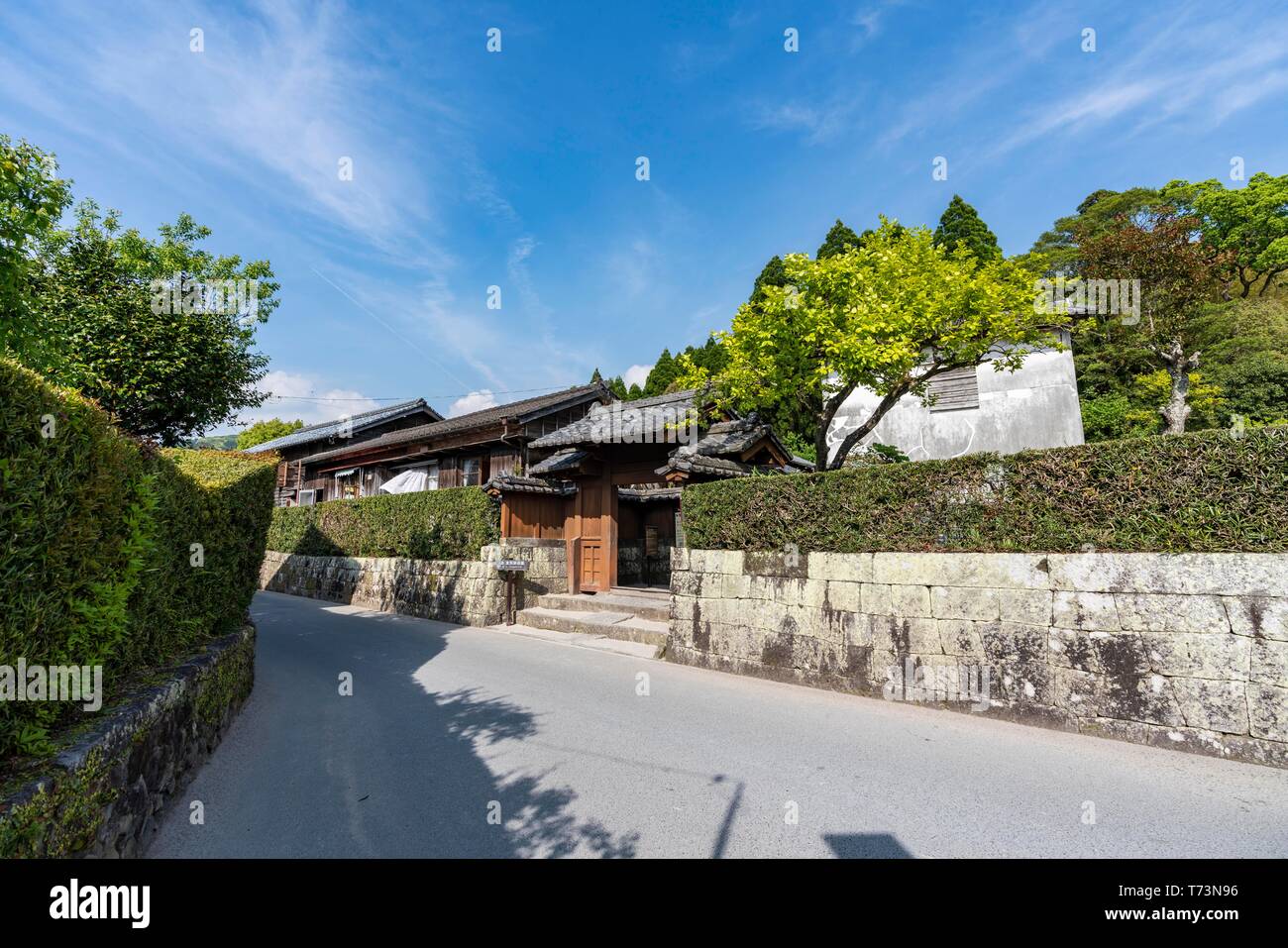 Mori Shigematsu's Garden, Chiran Samurai Residence Garden, ville de Kyushu Minami, préfecture de Kagoshima, Japon Banque D'Images