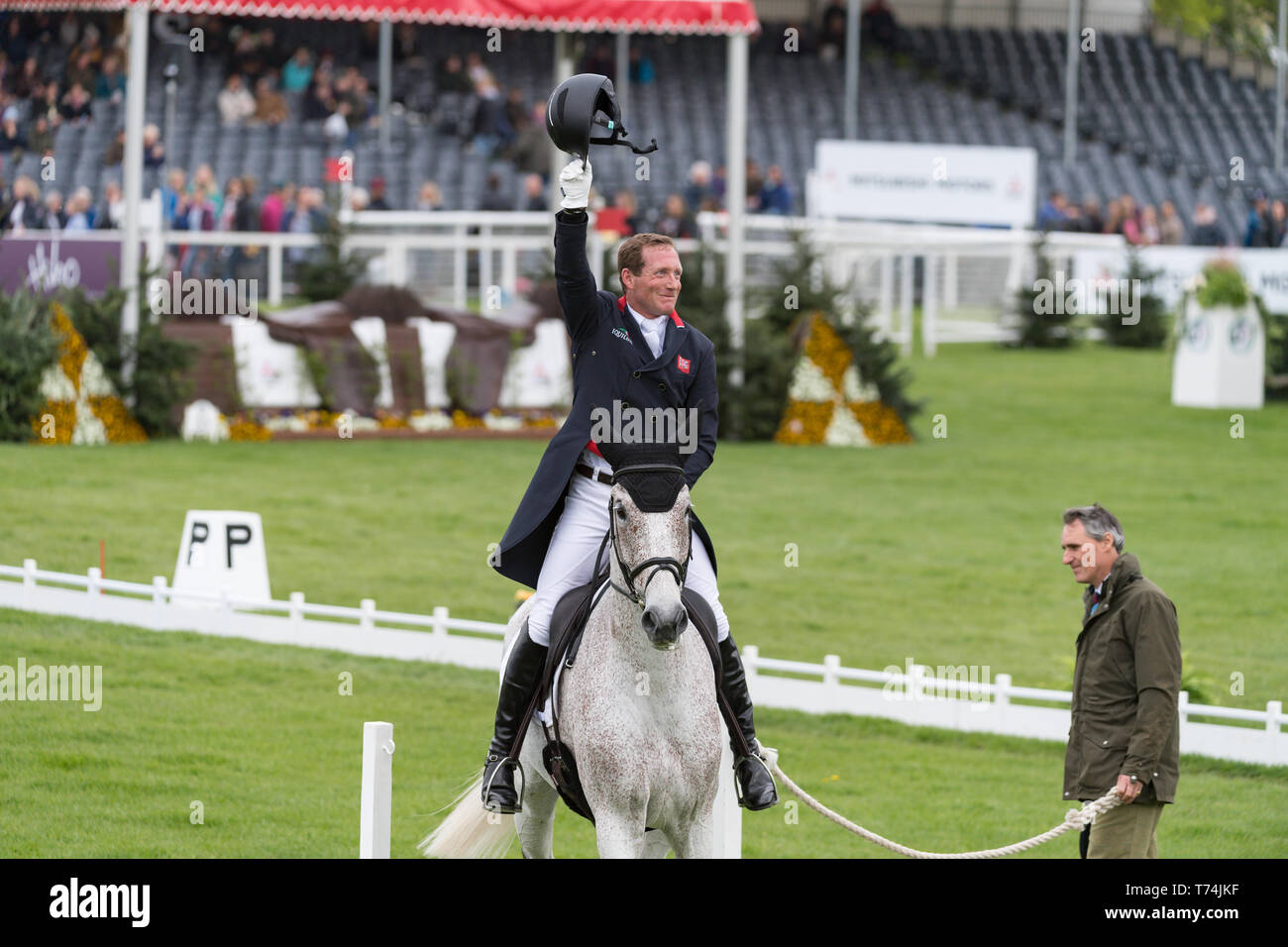 Mitsubishi Motors Badminton Horse Trials, Badminton , Oliver Townend (GBR) et Classe Ballaghmor participant à la phase de dressage du 2019 Mitsub Banque D'Images