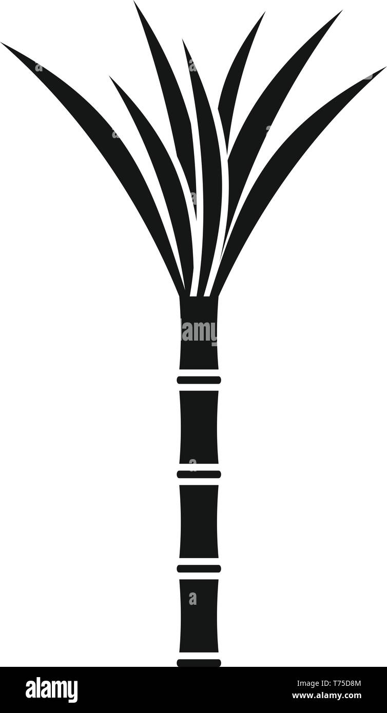 La canne à l'usine Eco icône. Simple illustration de l'usine eco icône vecteur de canne pour la conception web isolé sur fond blanc Illustration de Vecteur