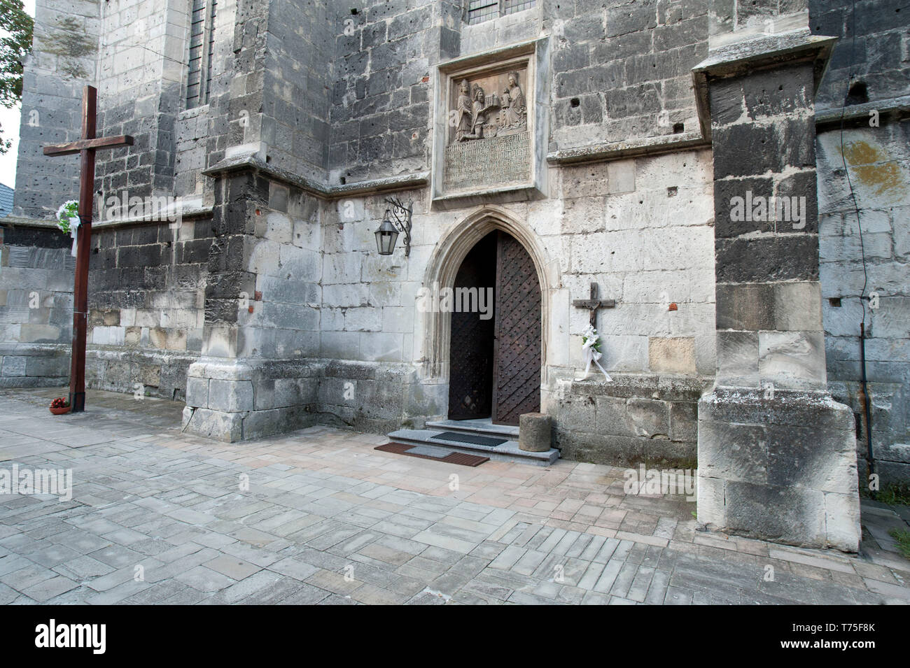 Cathédrale de Wislica en Pologne Banque D'Images