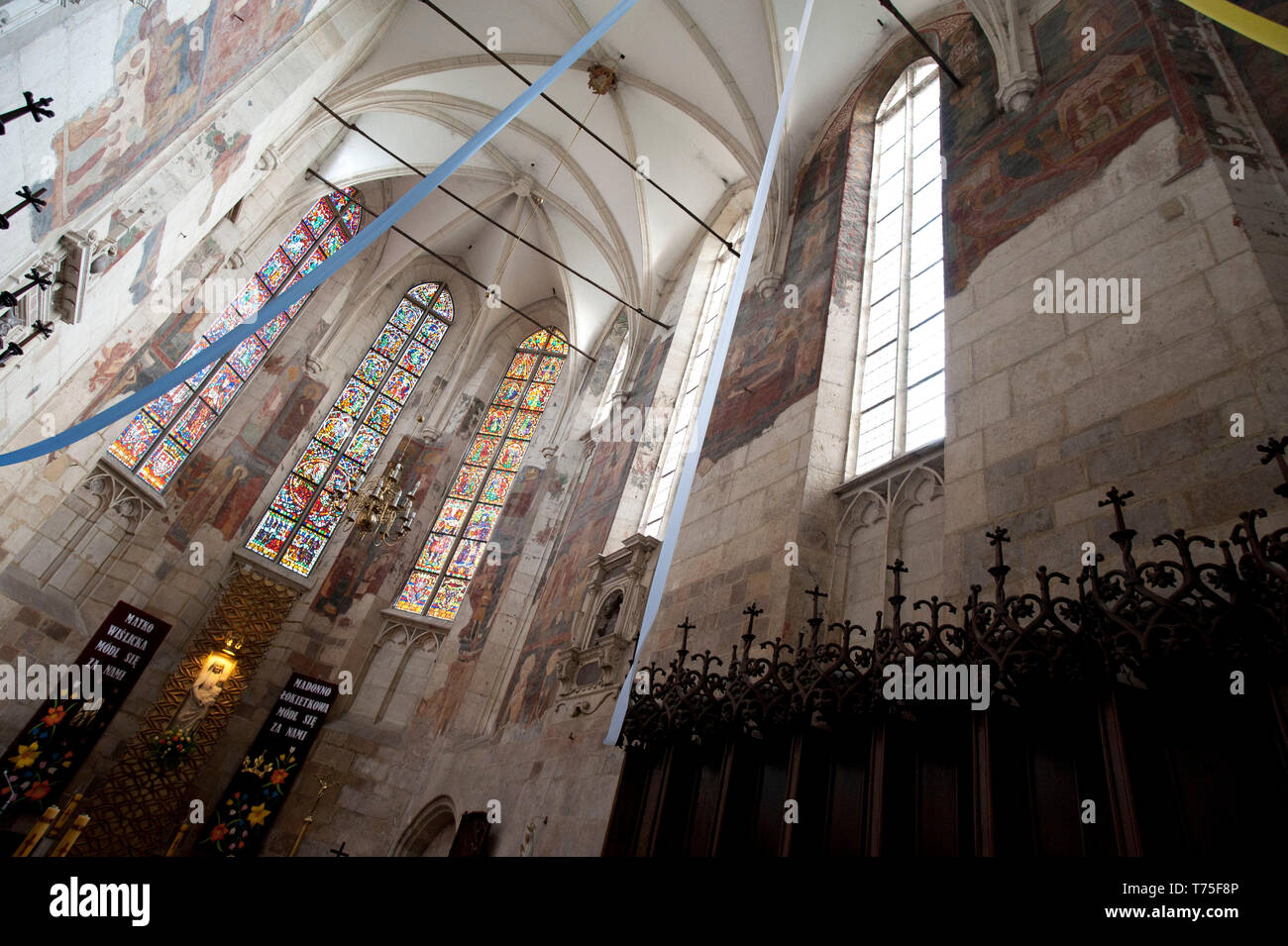 Cathédrale de Wislica en Pologne Banque D'Images