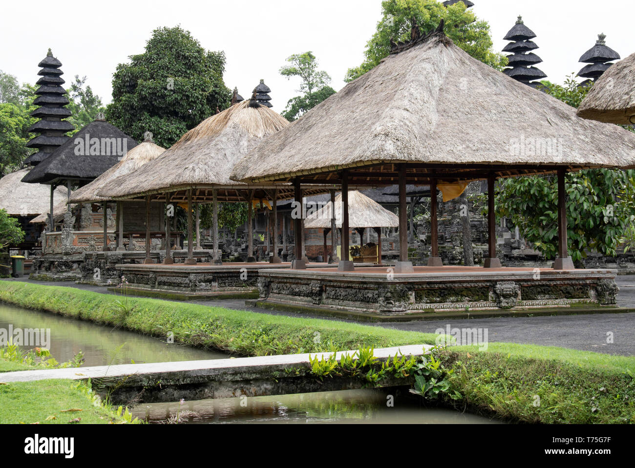 Cour intérieure du Temple de Taman Ayun à Mengwi, Bali Banque D'Images