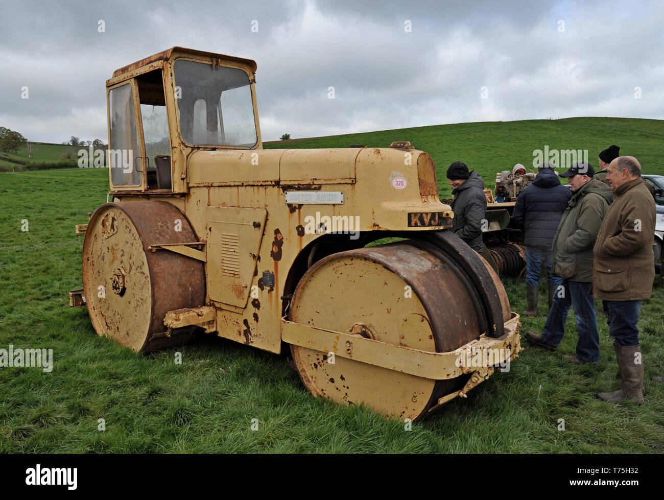 Vente ferme de vintage de machines agricoles, et des effets à la ferme de Venn, Herefordshire 27/4/19 Banque D'Images