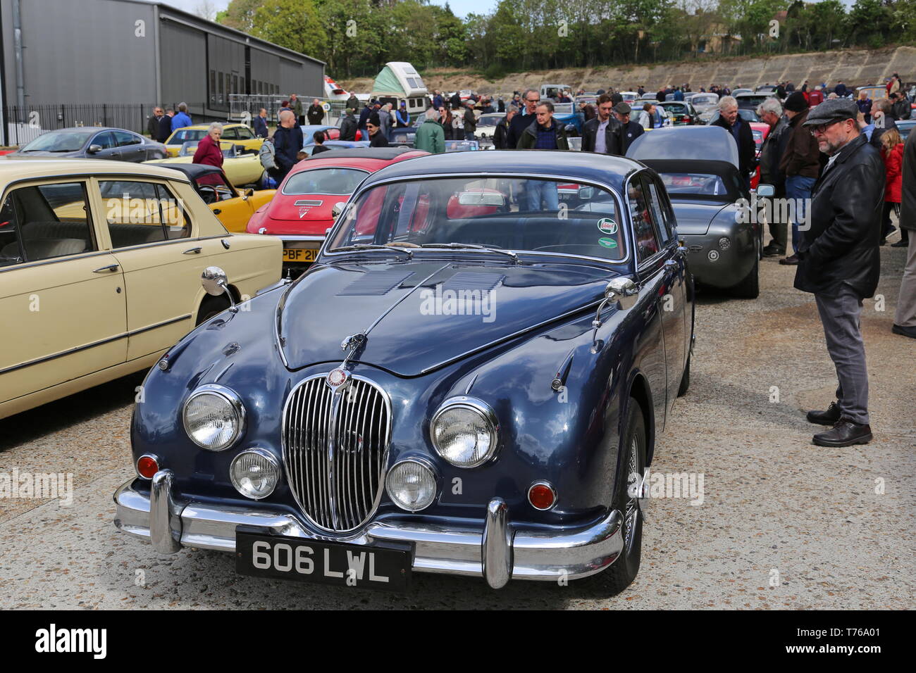 Jaguar Mk2 3.8 (1961), British Marques jour, 28 avril 2019, Musée de Brooklands, Weybridge, Surrey, Angleterre, Grande-Bretagne, Royaume-Uni, Europe Banque D'Images