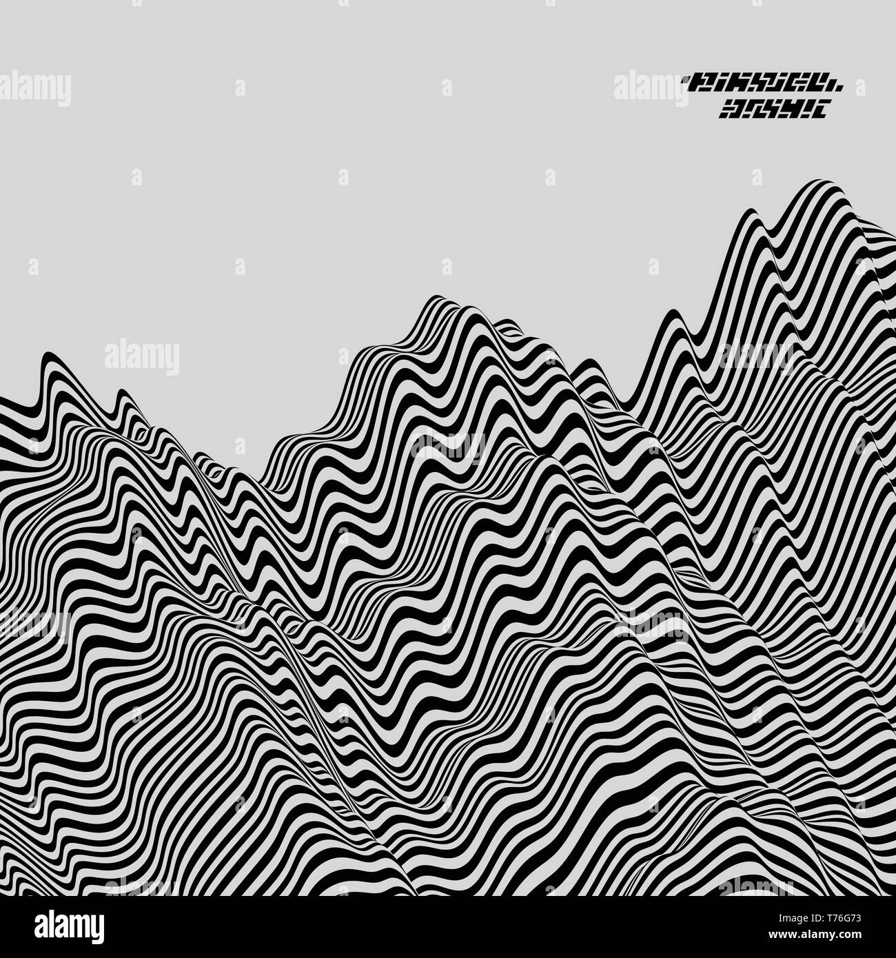 Motif géométrique noir et blanc. Résumé fond rayé. Vector Illustration. Illustration de Vecteur