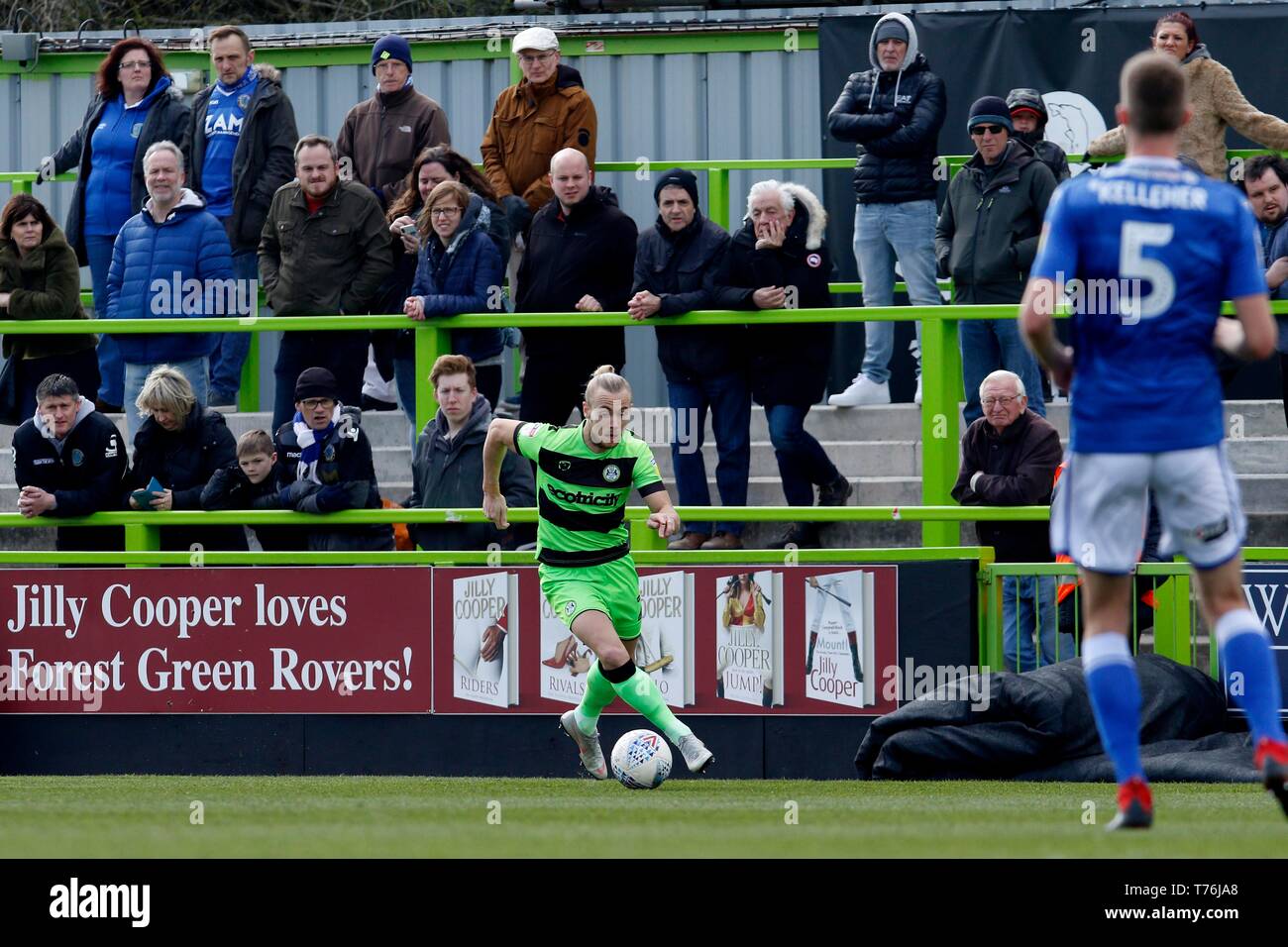 Joseph Mills pour Forest Green Rovers FC vs Macclesfield Town FC, à la nouvelle pelouse au sol. 13 avril 2019 Photo par Andrew Higgins - Mille mot Med Banque D'Images