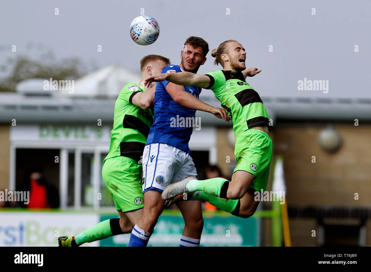 Joseph Mills pour Forest Green Rovers FC vs Macclesfield Town FC, à la nouvelle pelouse au sol. 13 avril 2019 Photo par Andrew Higgins - Mille mot Med Banque D'Images