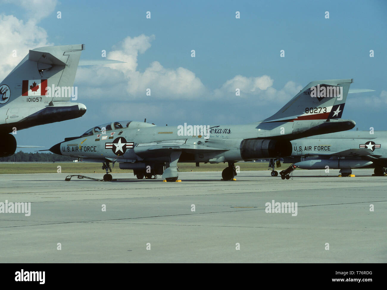 F-101B Voodoo 111st FIS Texas Air National Guard Tyndall AFB 17/10/80 Banque D'Images