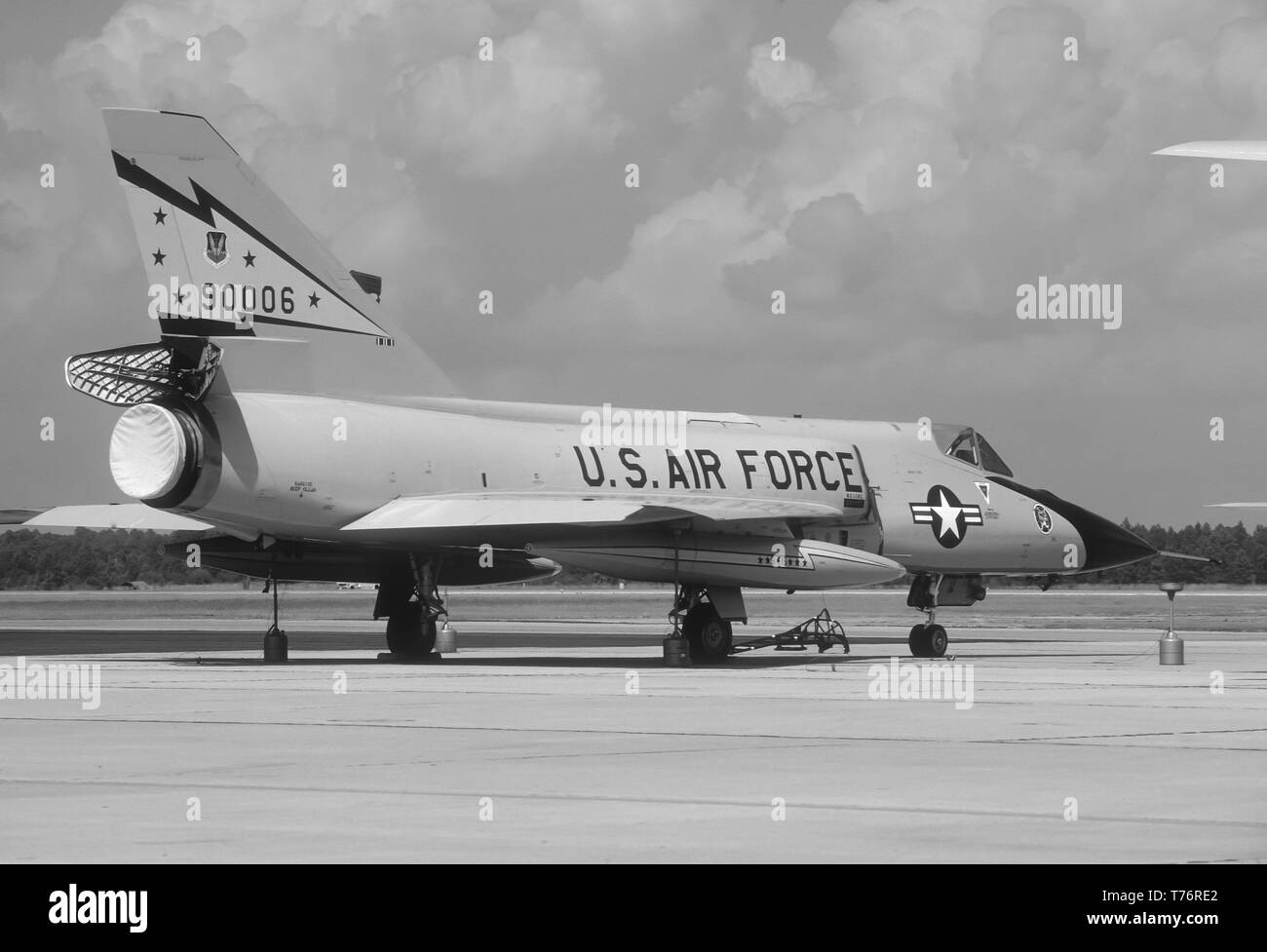 F-106 Delta Dart 59-0006 5ème FIS Tyndall AFB 17/10/80 Banque D'Images