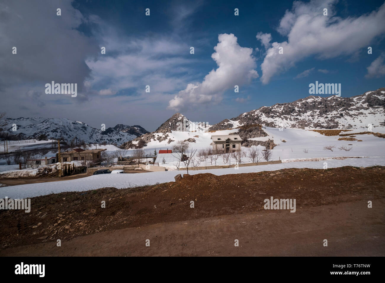 Le Mont Liban, Liban Banque D'Images