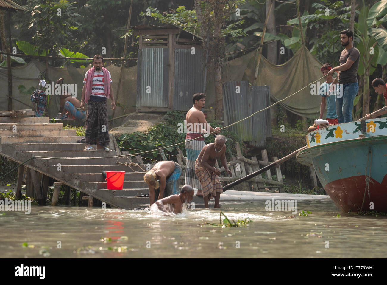 Banaripara est une commune du District de Barisal dans la Division de Sylhet, dans le sud-centre du pays. Banque D'Images