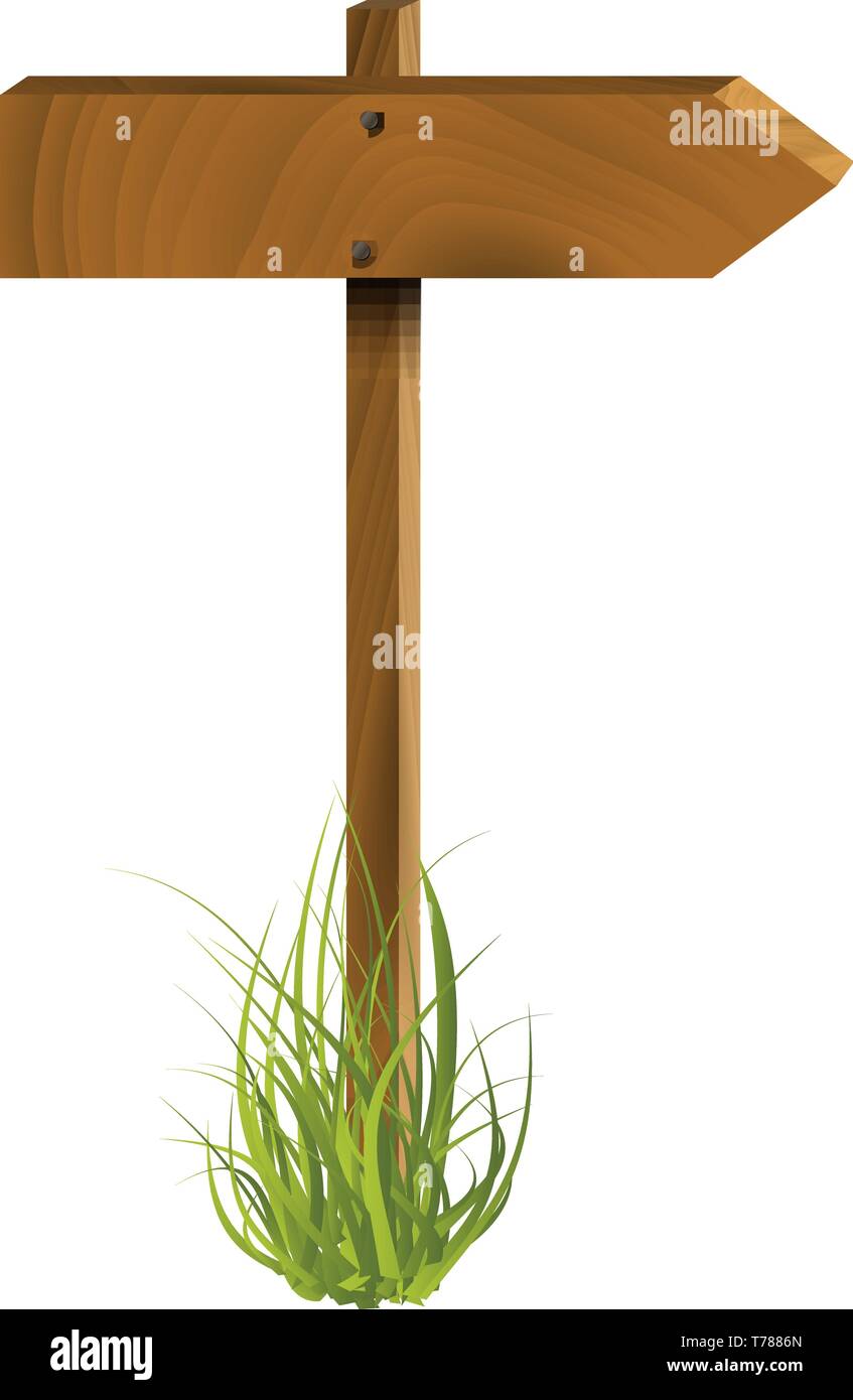Vector illustration pointeur en bois sur fond blanc Illustration de Vecteur