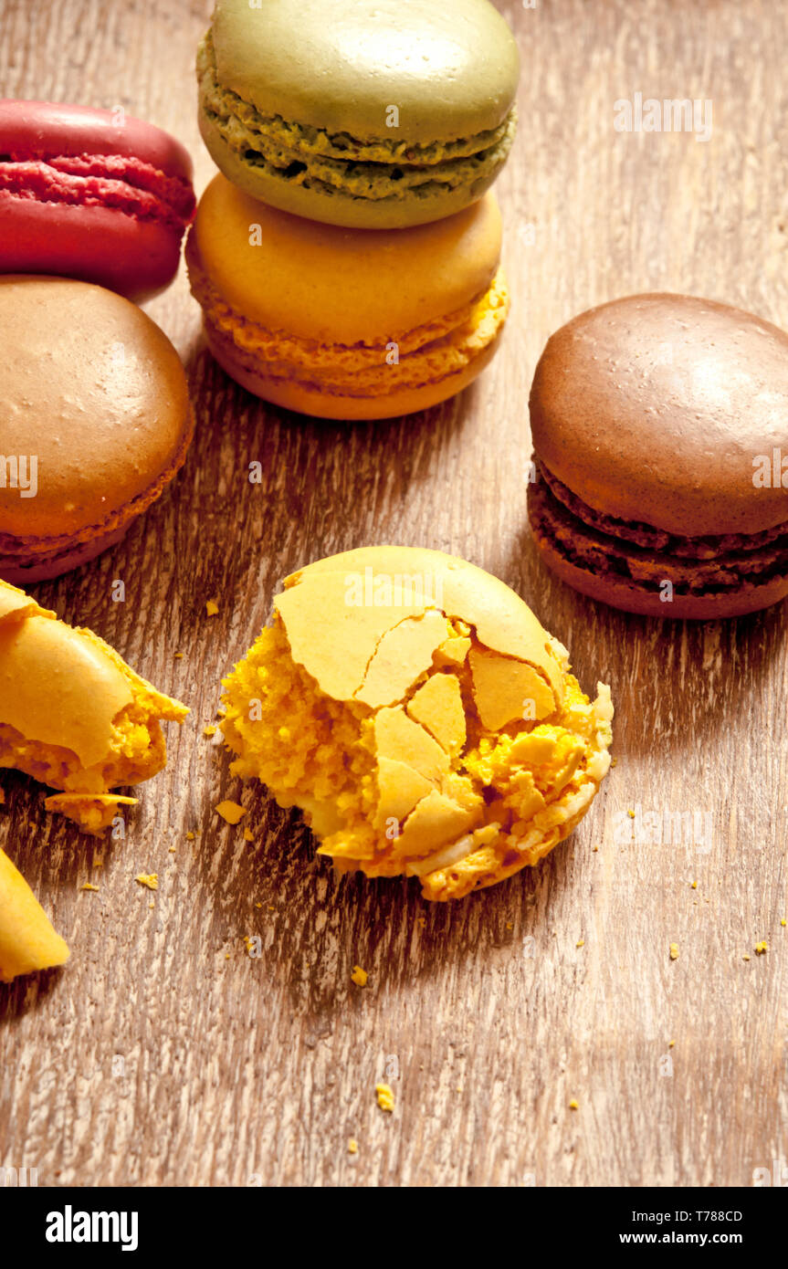 Macarons macarons ou français Banque D'Images