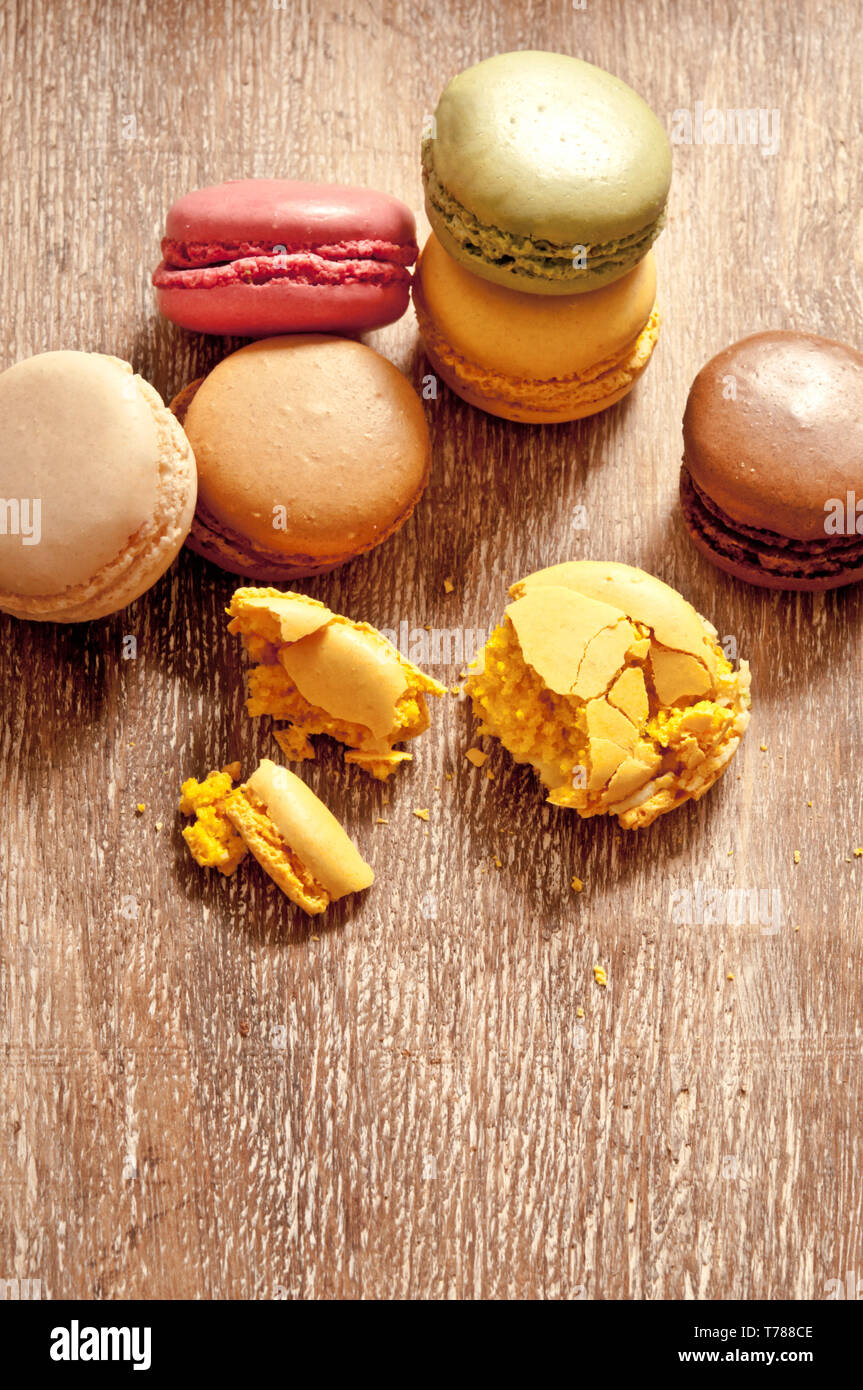 Macarons macarons ou français Banque D'Images