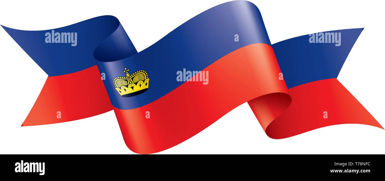 Le Liechtenstein drapeau, vector illustration sur un fond blanc. Illustration de Vecteur