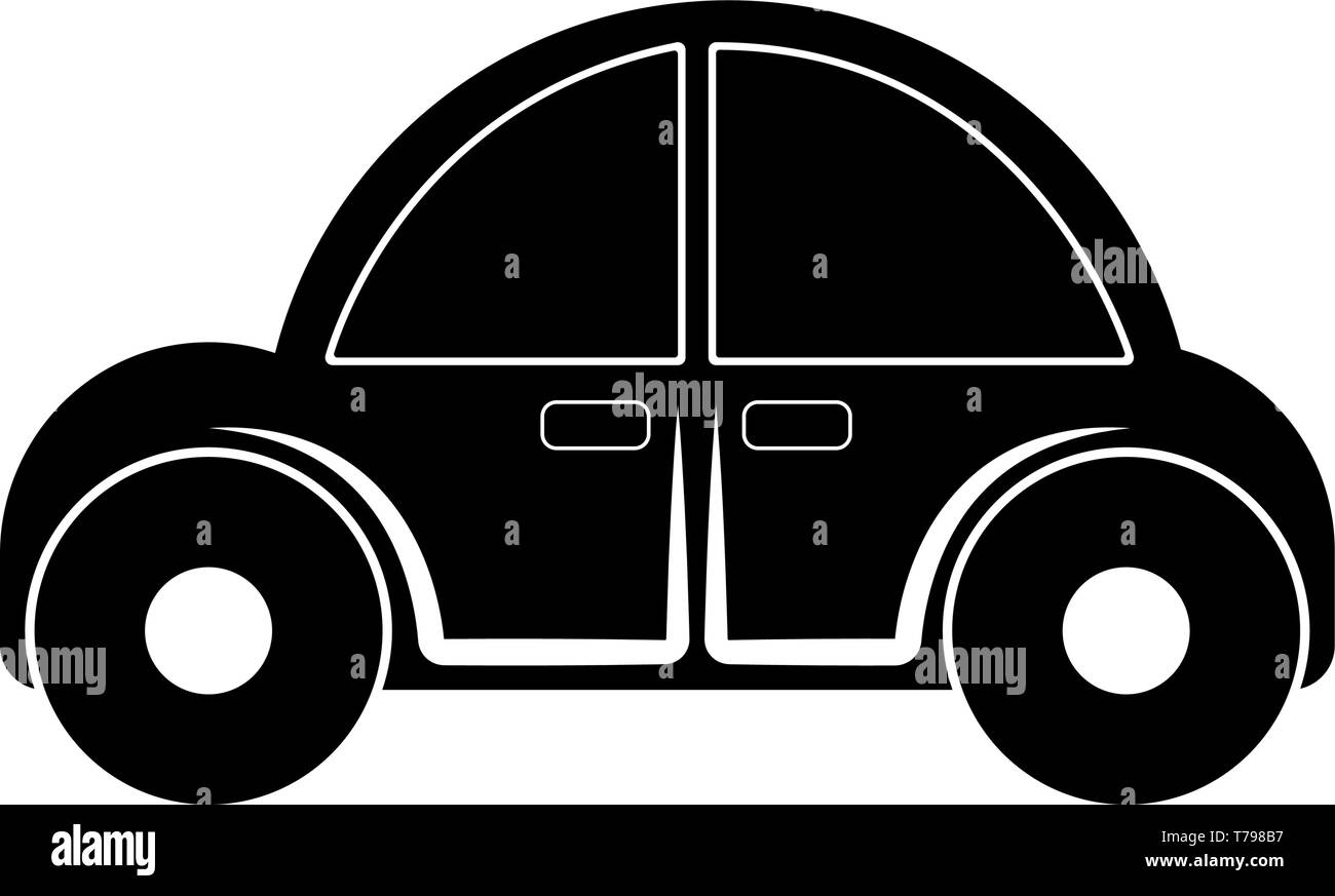 Voiture jouet pour enfants isolés icon Illustration de Vecteur