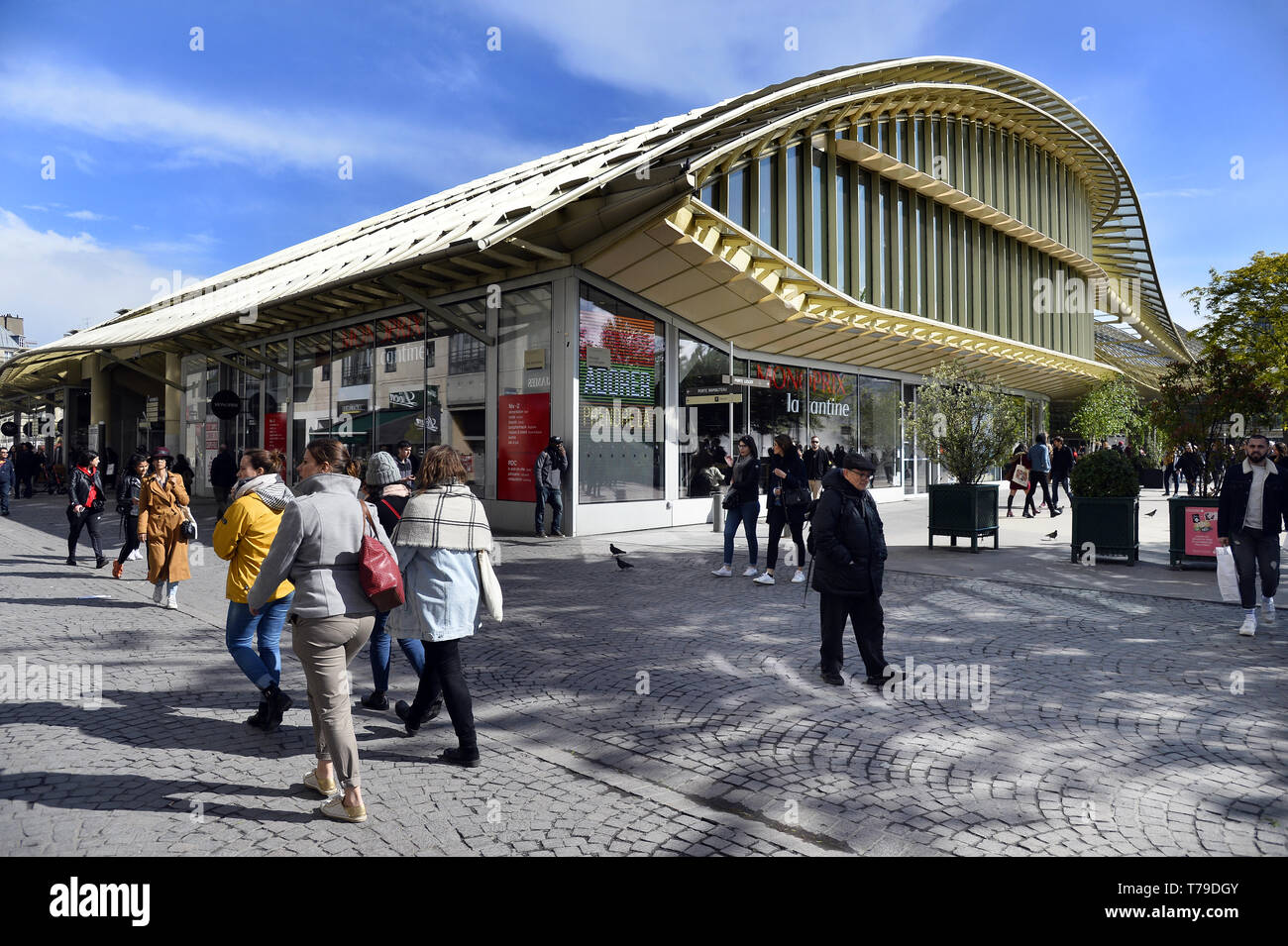 Des Halles mail à Paris - France Banque D'Images