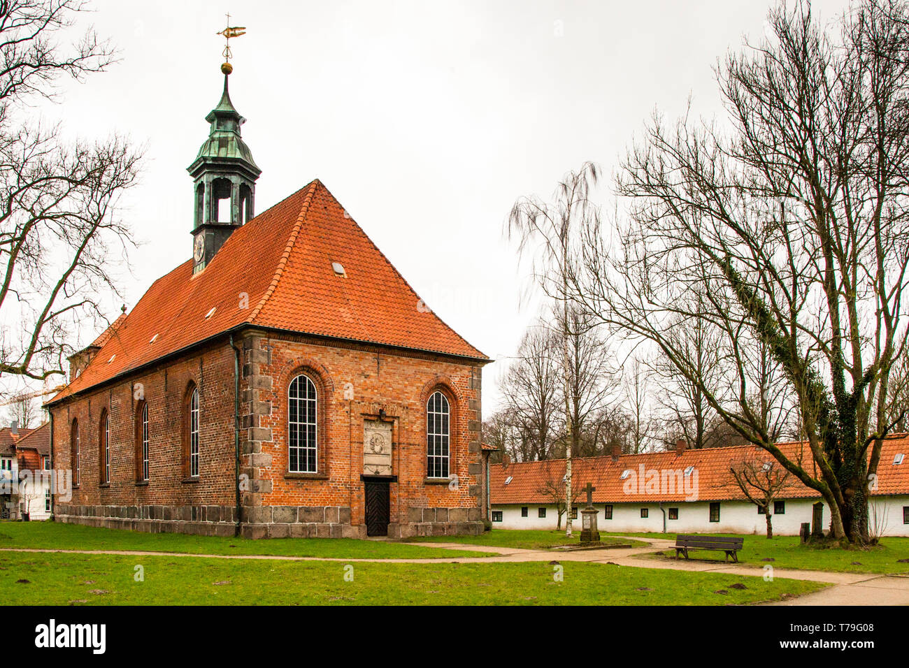 Gottesbuden à Ahrensburg, Allemagne. 22 chambres (chambres de Dieu) qui sont loués à des personnes dans le besoin pour le montant symbolique de moins d'une Euro Banque D'Images