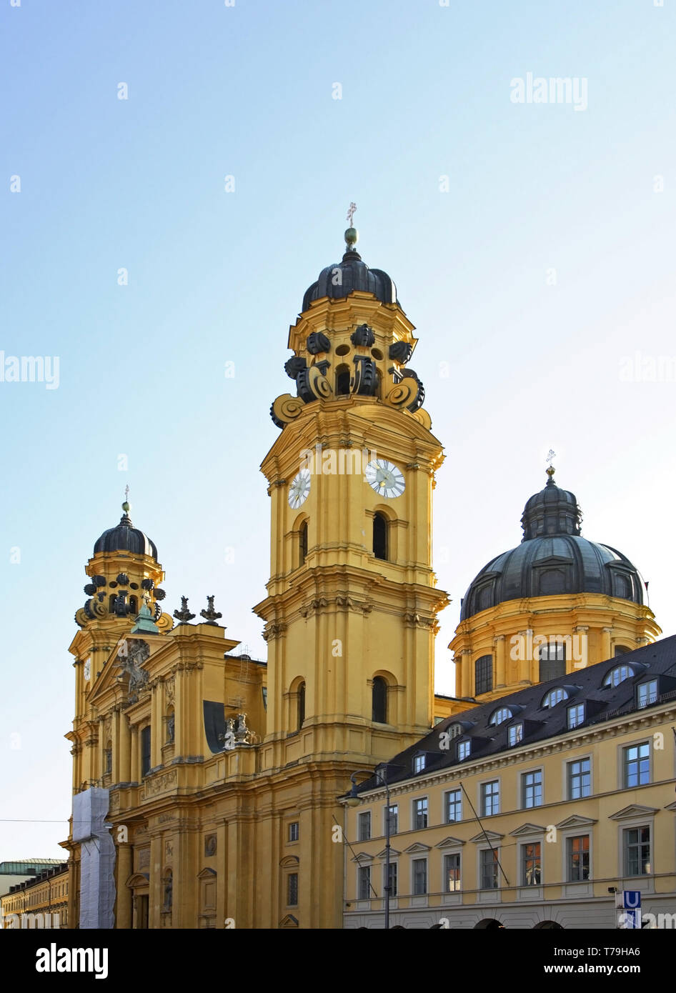 Theatine church - Theatinerkirche St. Kajetan à Munich. Allemagne Banque D'Images