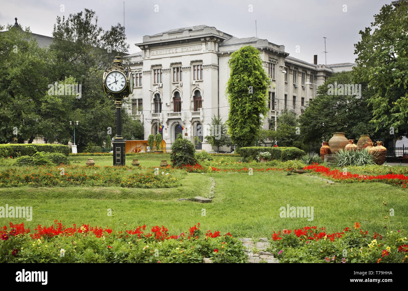 Les jardins de Bucarest. Roumanie Banque D'Images