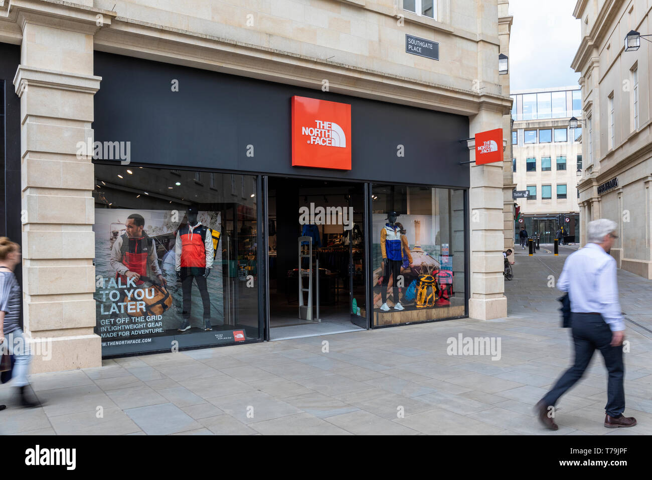 Un North face Store dans le centre commercial Southgate, Bath, Angleterre, Royaume-Uni Banque D'Images