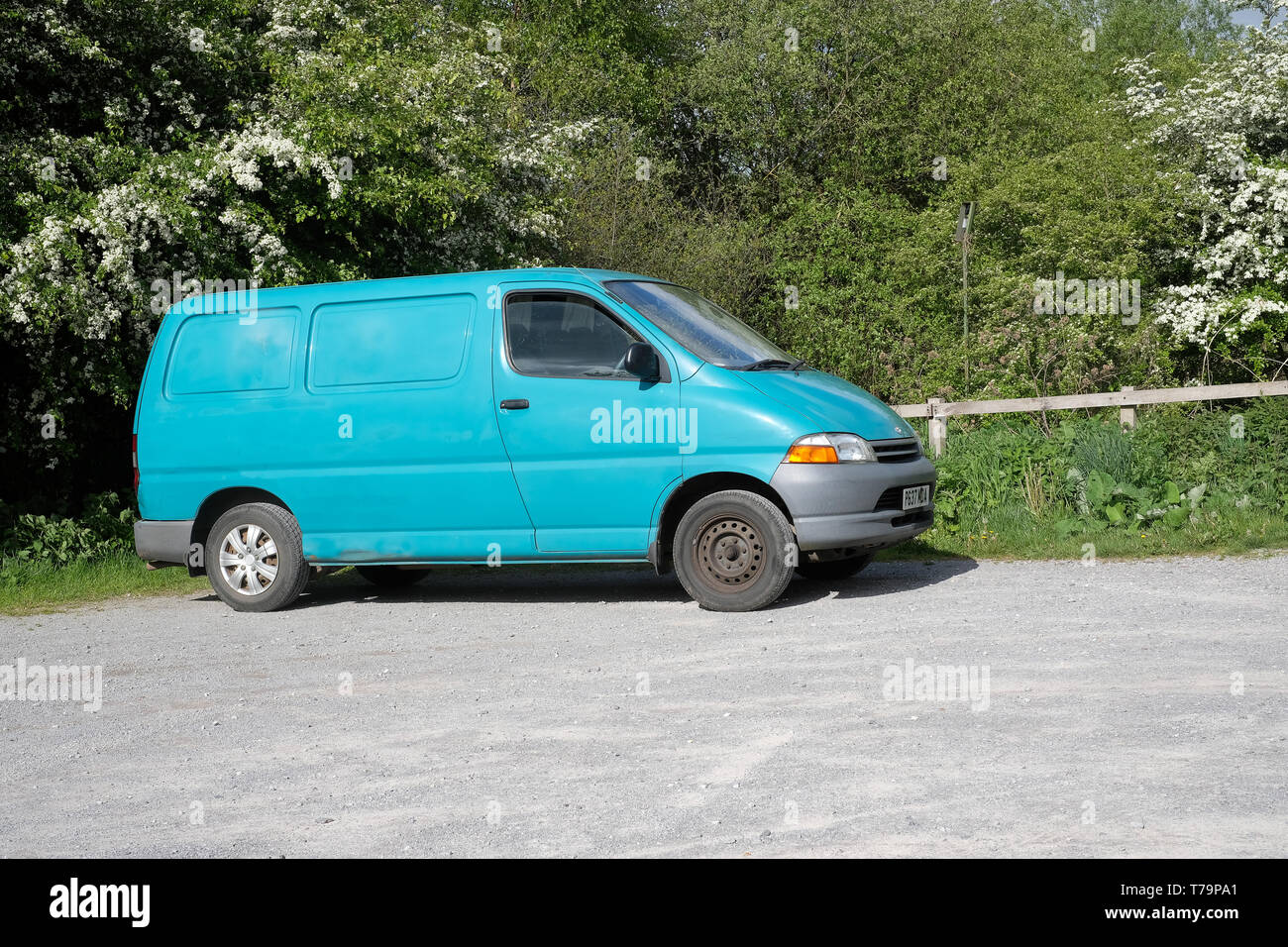 Mai 2019 - camping-Secret - un van utilisé pour vivre en mais avec presque aucun signe extérieur Banque D'Images