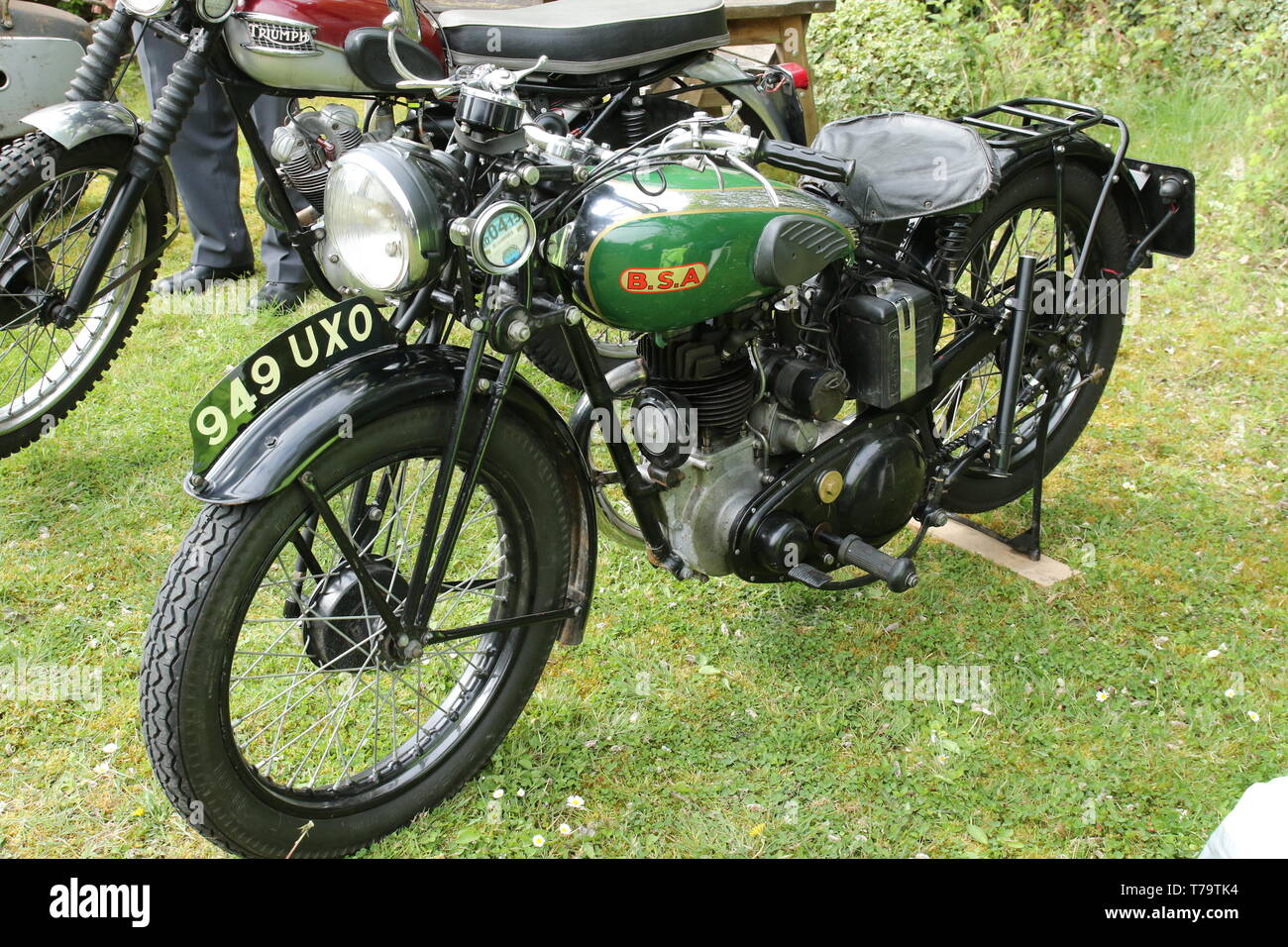 Elland Mill Rochdale Lancashire UK - Vintage Bike Show Mai 2019 Bank Holiday - BSA Banque D'Images