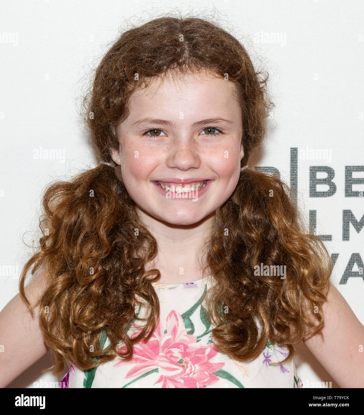 New York, NY - 28 Avril 2019 : Camp Darby actrice assiste à la première de The "merveilles" au cours de la 2019 Tribeca Film Festival au CCMB Theatre Banque D'Images