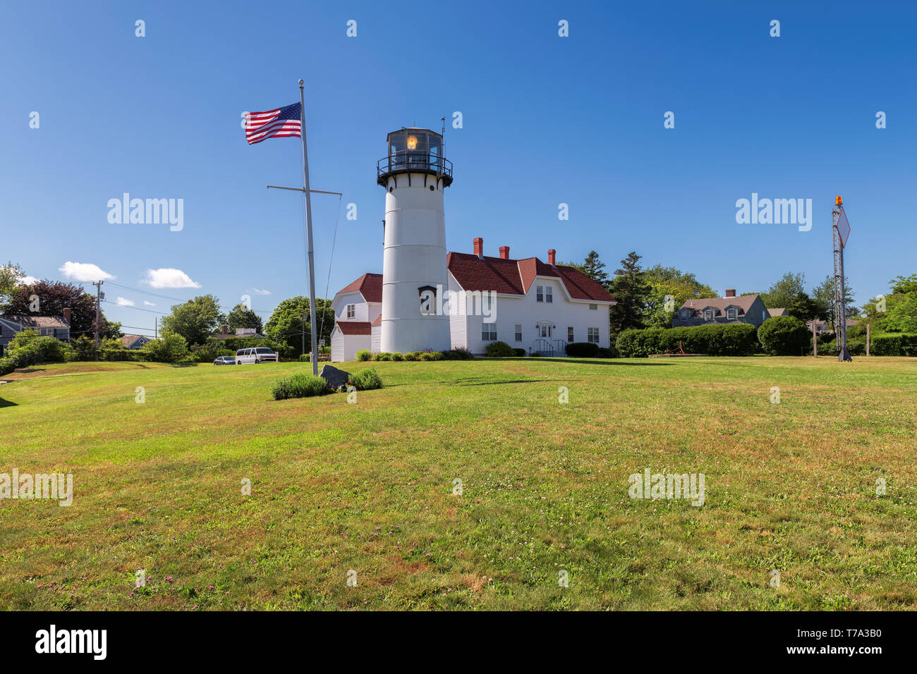 Le phare de Chatham, Cape Cod, Massachusetts, États-Unis. Banque D'Images