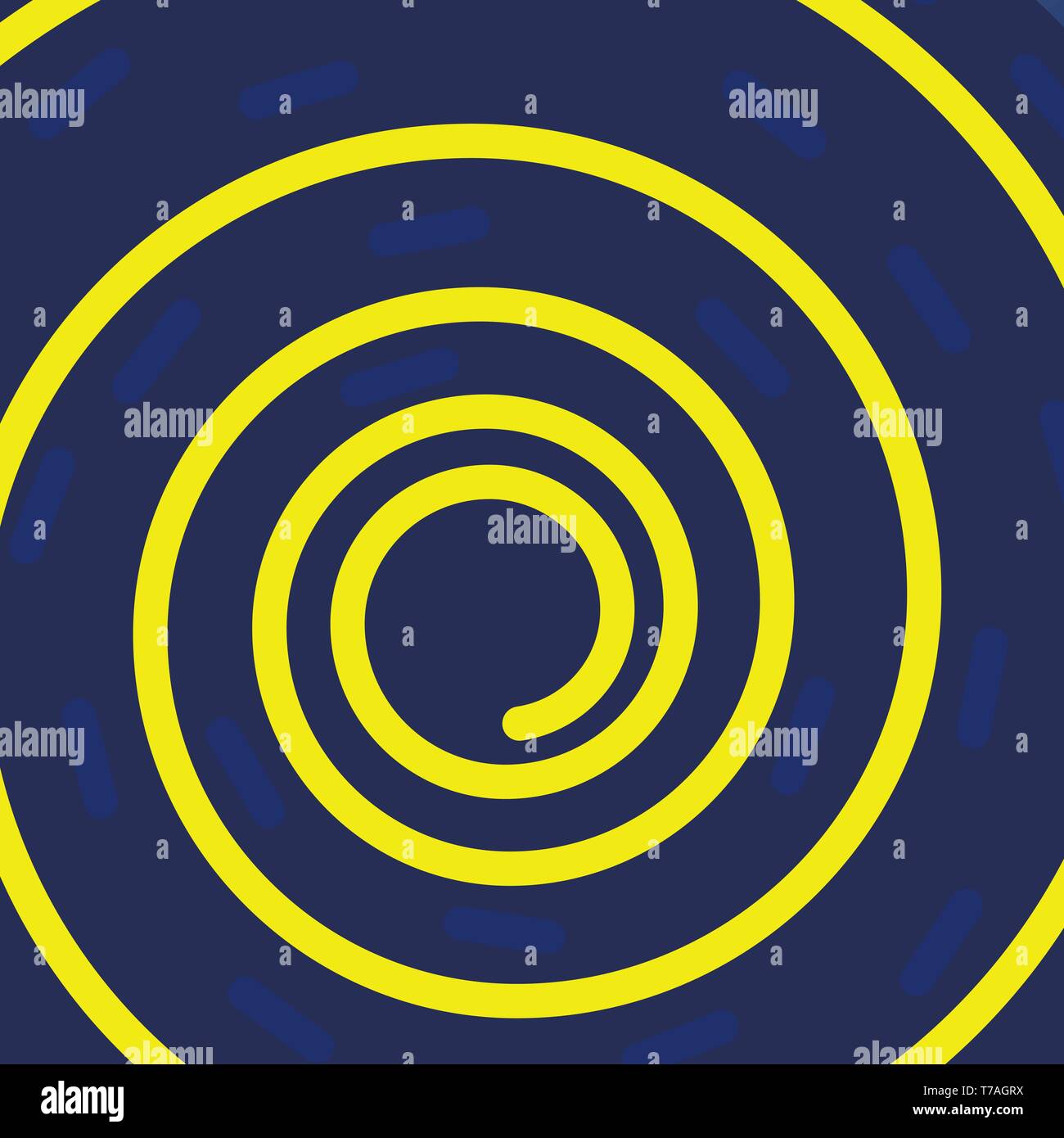 Fond vecteur moderne et colorée avec du jaune en spirale. Illustration de Vecteur