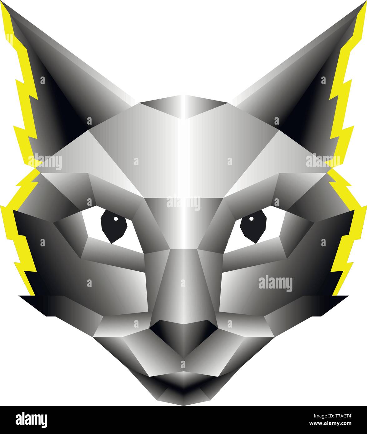 Vector illustration créative moderne de cat woman. Illustration de Vecteur