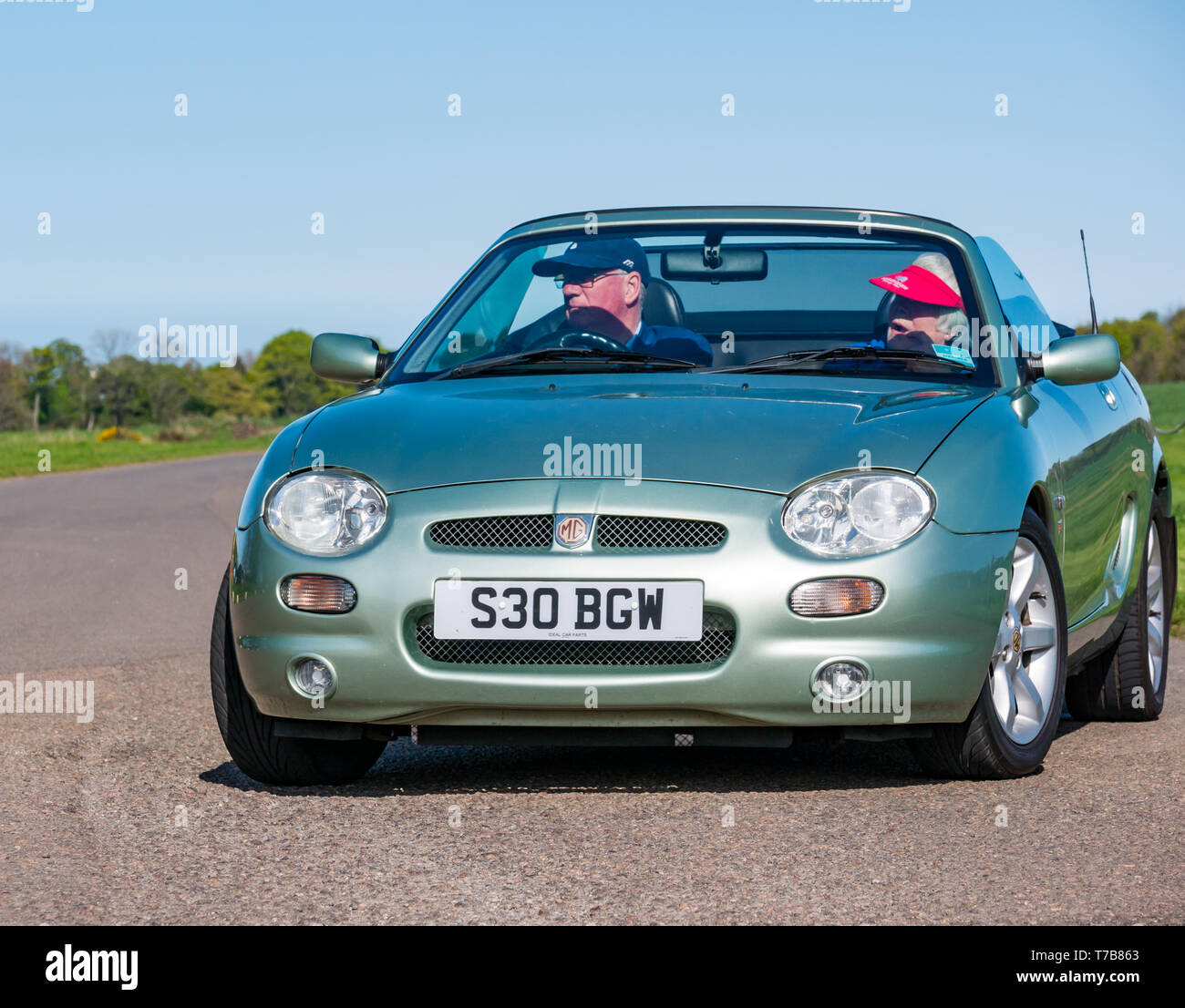 Classic 2000 MG voiture sport décapotable Archerfield arrivant estate, North Berwick Rotary Club voiture classique d' 2019, East Lothian, Scotland, UK Banque D'Images