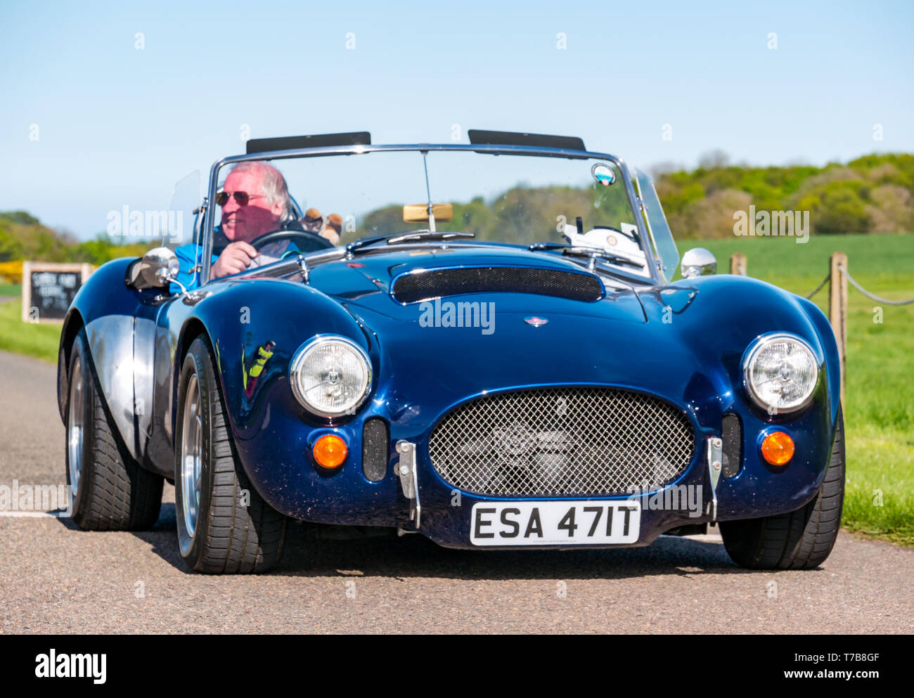 Dax classique Tojeiro Kit voiture sport décapotable, d'arriver à North Berwick immobiliers Archerfield Rotary Club Classic Car Tour 2019, East Lothian, Scotland Banque D'Images