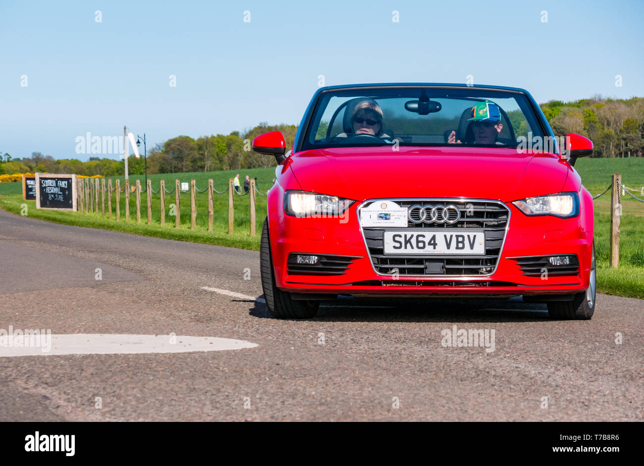 Classic 2014 Audi cabriolet voiture sport décapotable Archerfield, Estate, North Berwick Rotary Club voiture classique d' 2019, East Lothian, Scotland, UK Banque D'Images