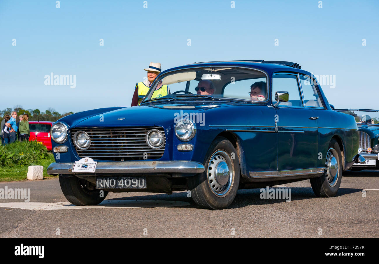 Vintage Classic Bristol 409g voiture arrivant à Estate Archerfield. Le Club Rotary de North Berwick Voiture Classique Tour 2019, East Lothian, Scotland, UK Banque D'Images