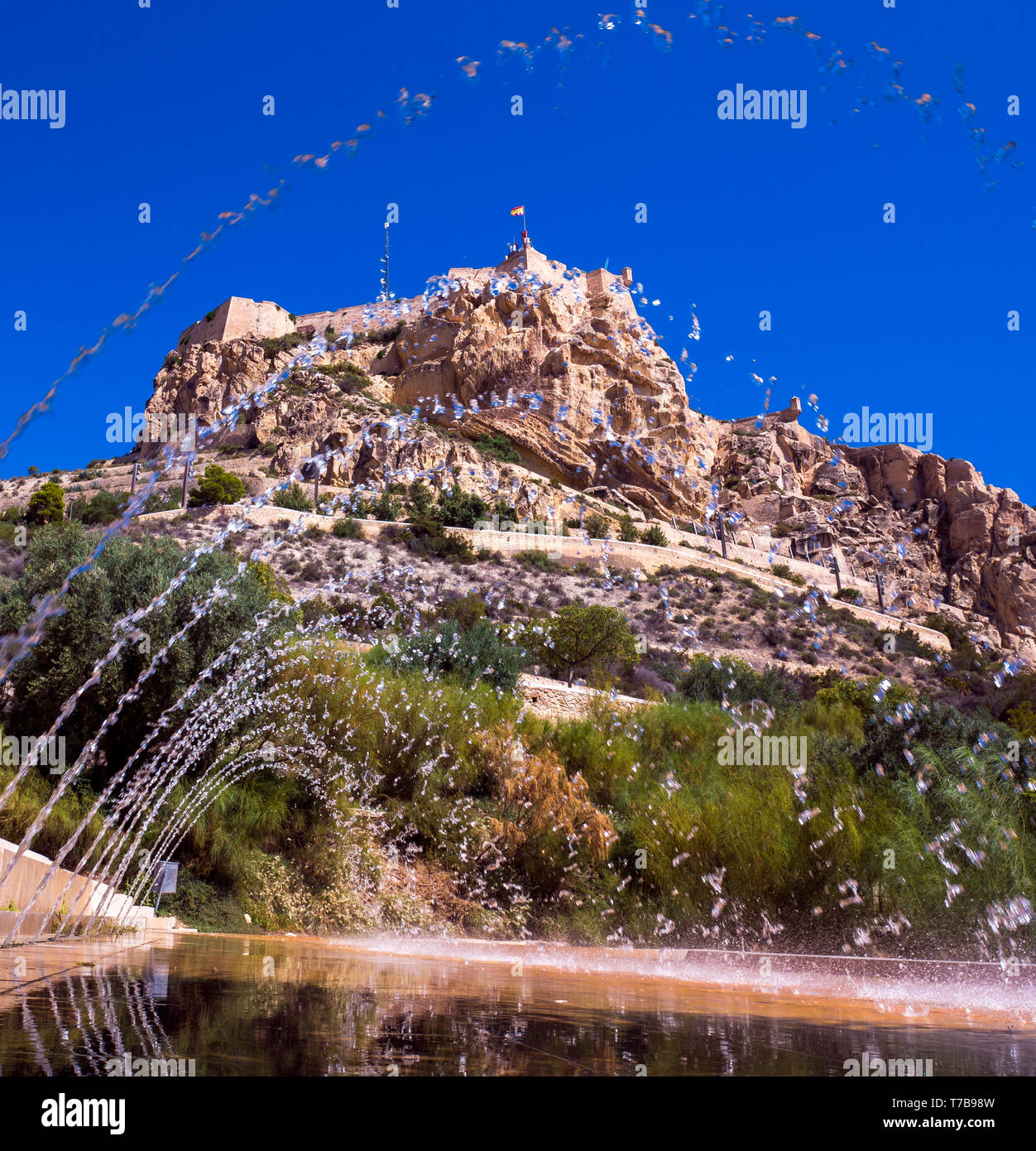 Castillo de Santa Bárbara. Alicante. Communauté de Valence. España Banque D'Images