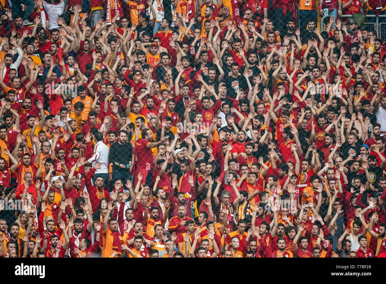 5 mai 2019 : ! ! Au cours de la Super Lig turque Galatasaray S.K. et match entre Besiktas au TÃ¼rk Telekom Arena à Istanbul, Turquie. Ulrik Pedersen/CSM Banque D'Images