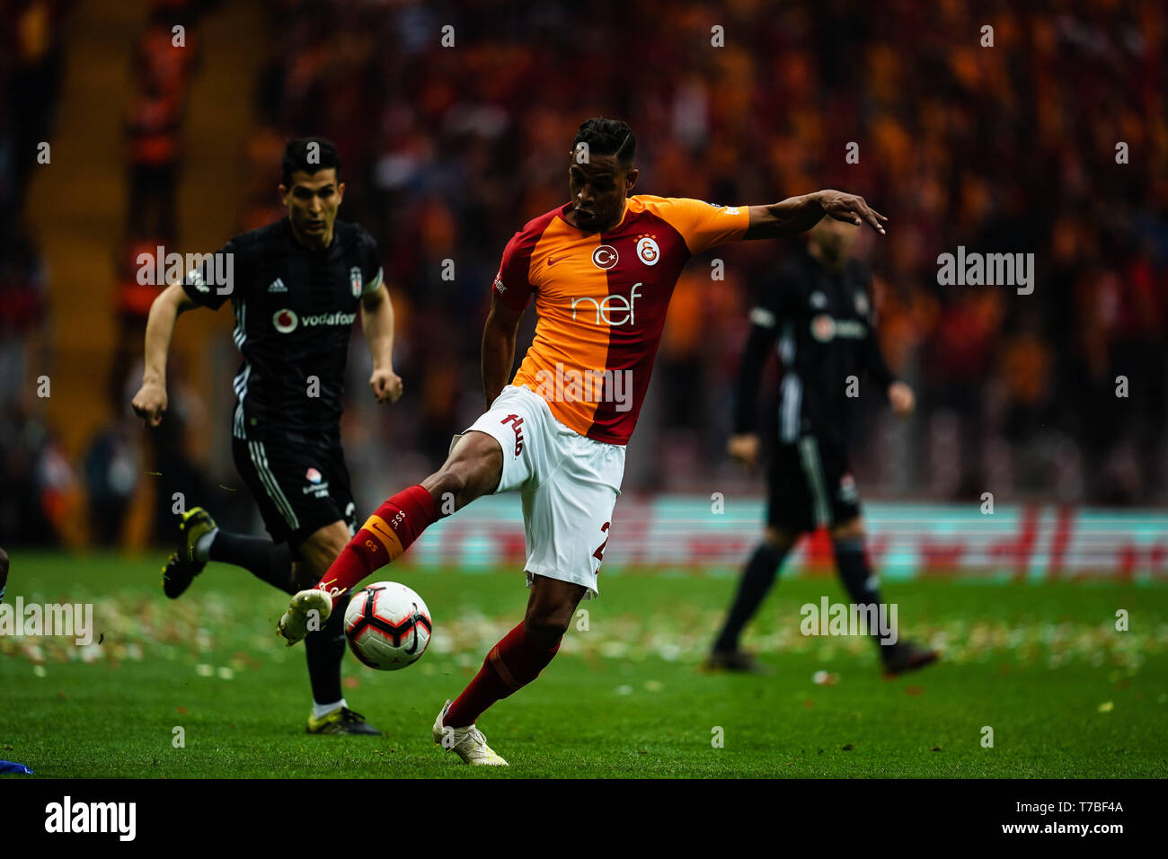 5 mai 2019 : ! ! Au cours de la Super Lig turque Galatasaray S.K. et match entre Besiktas au TÃ¼rk Telekom Arena à Istanbul, Turquie. Ulrik Pedersen/CSM Banque D'Images